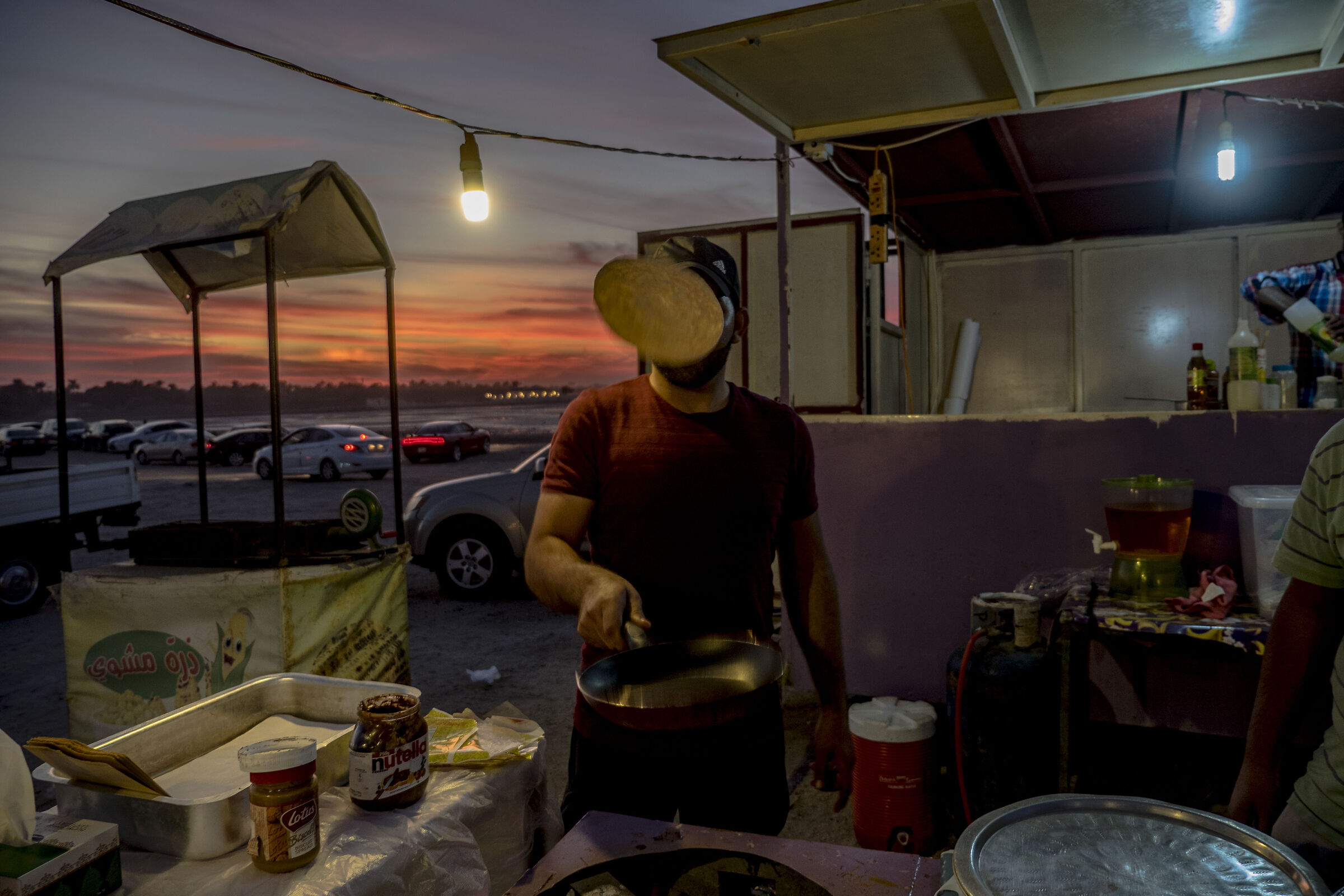 Bahrain Seef area by night