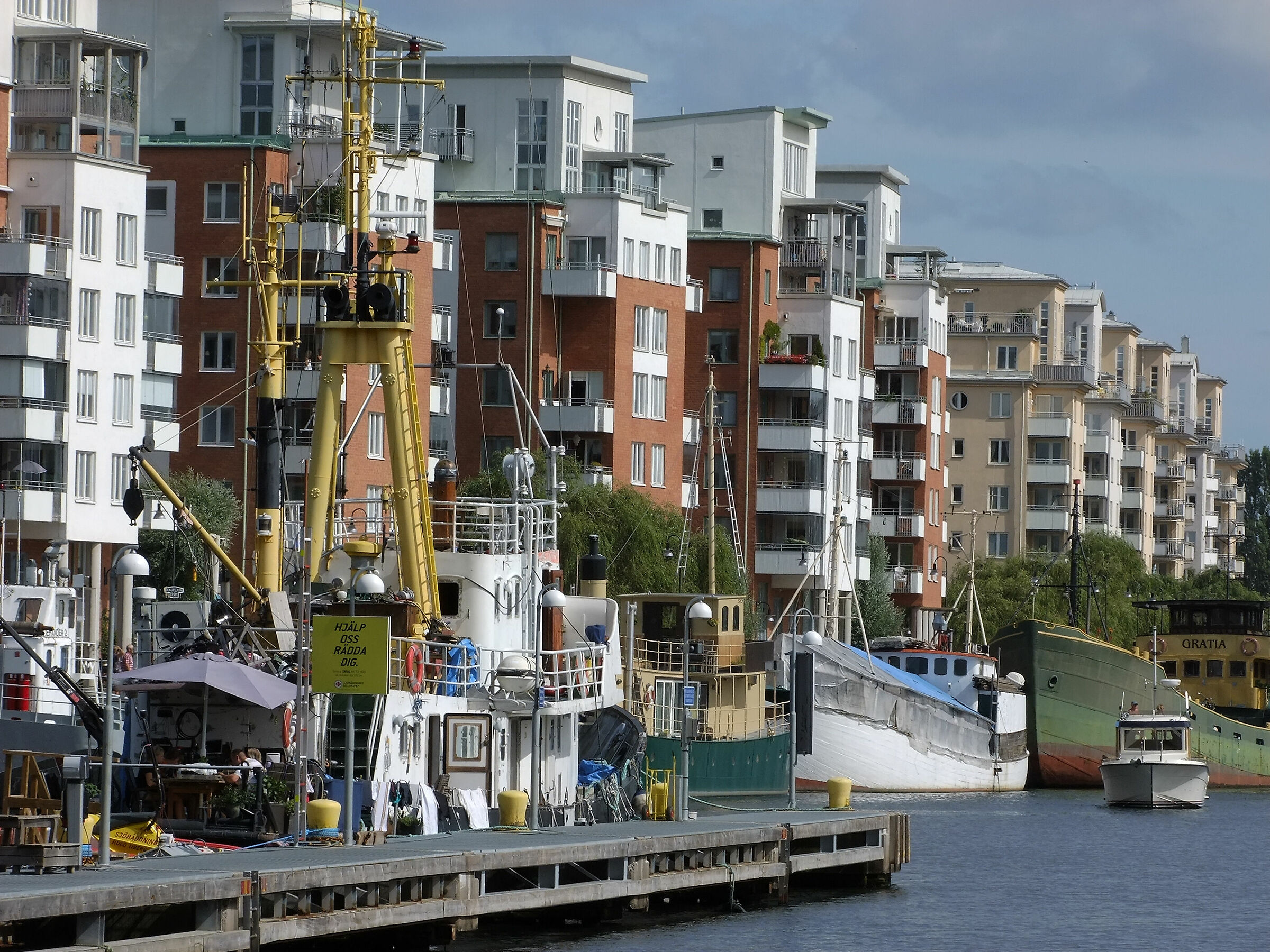 front of the harbour