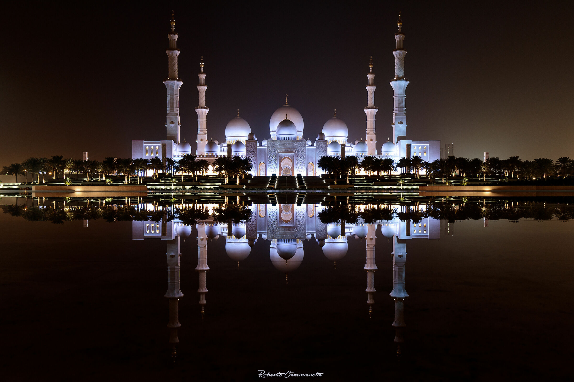 Mosque at night