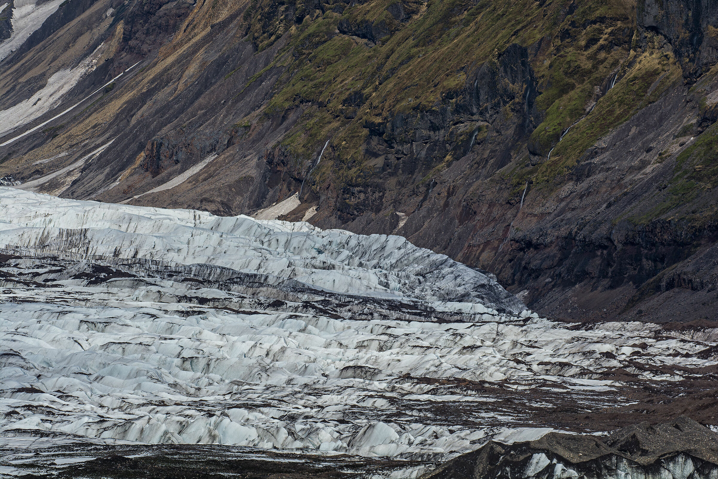 The edge of the glacier