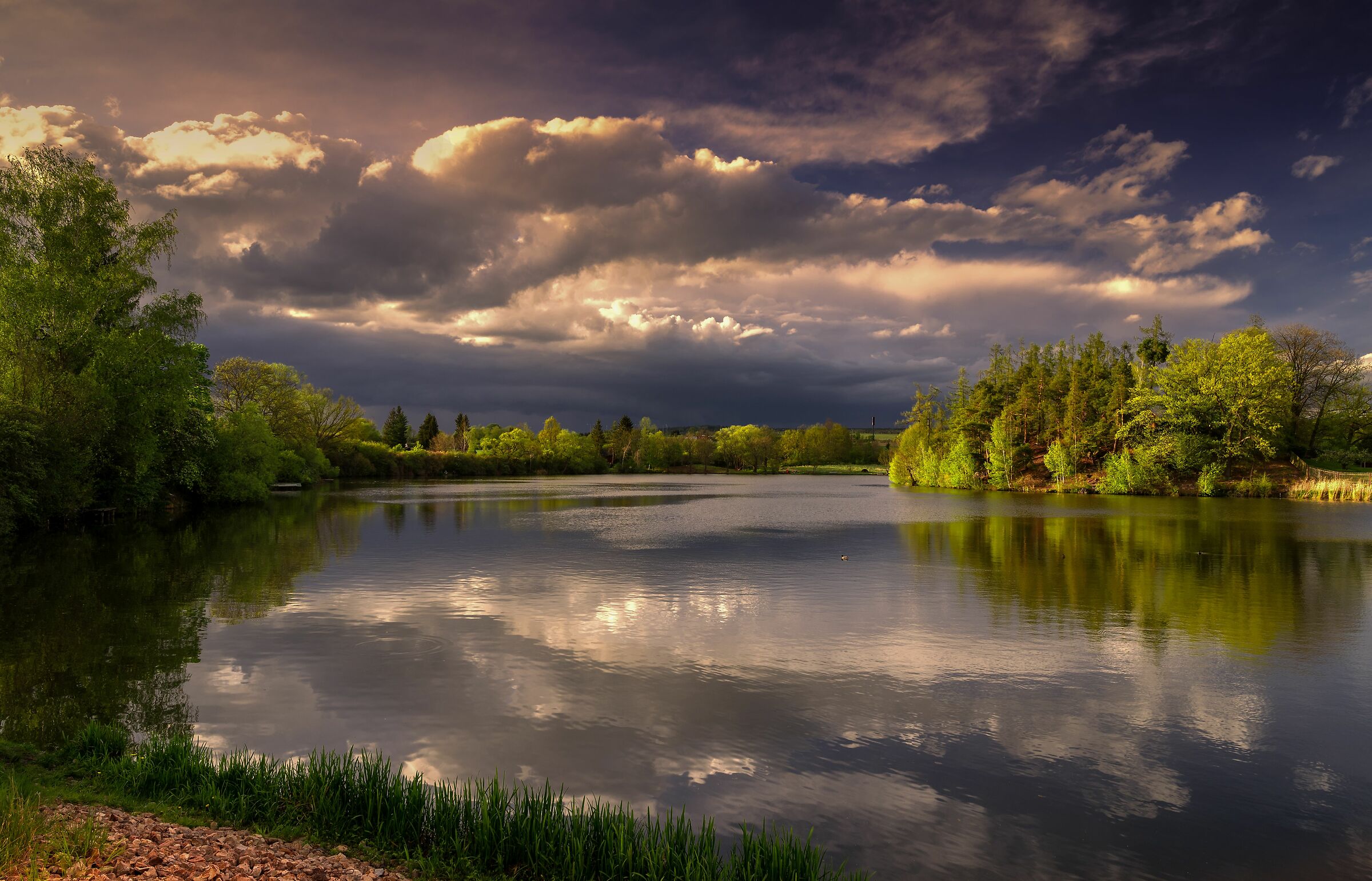 Serata vicino allo stagno
