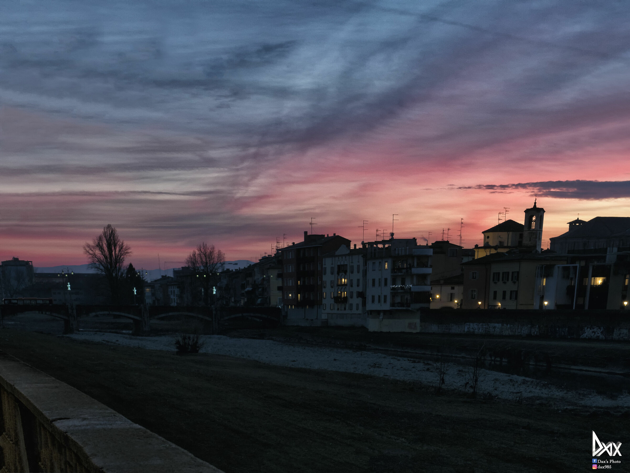 Sunset over Parma