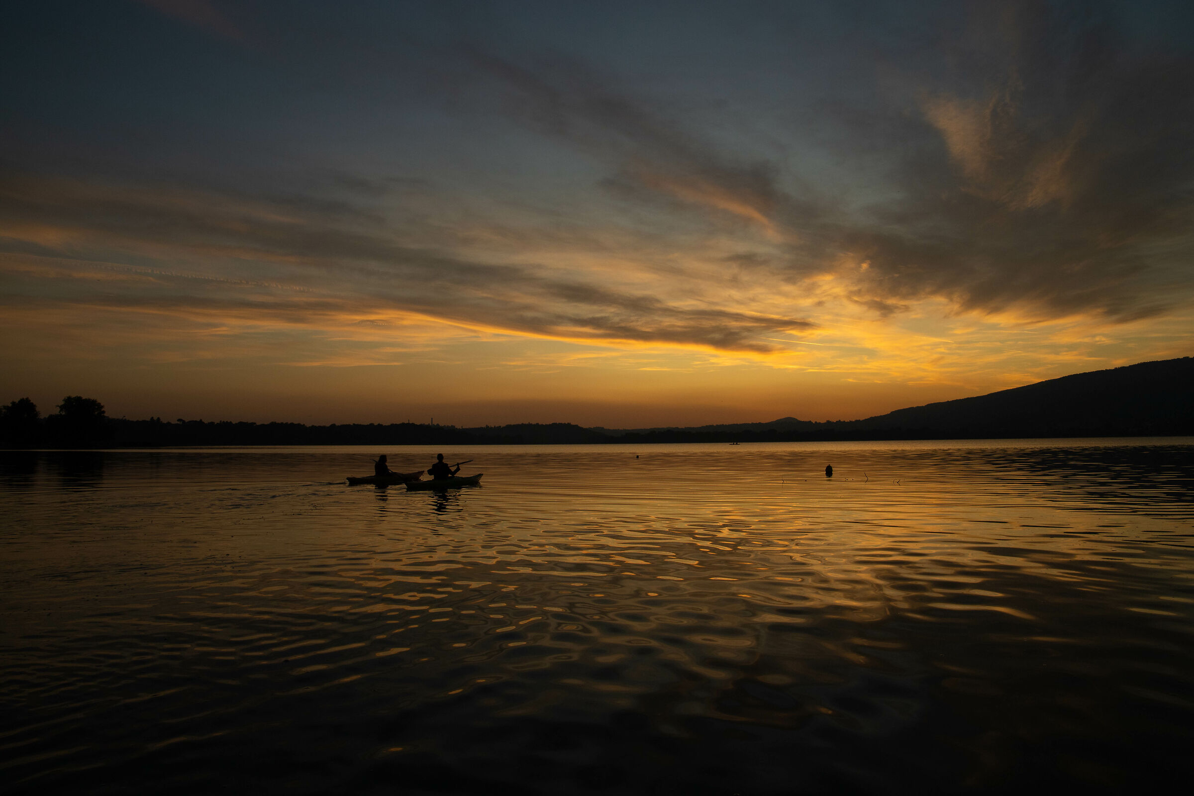 Kayak al tramonto