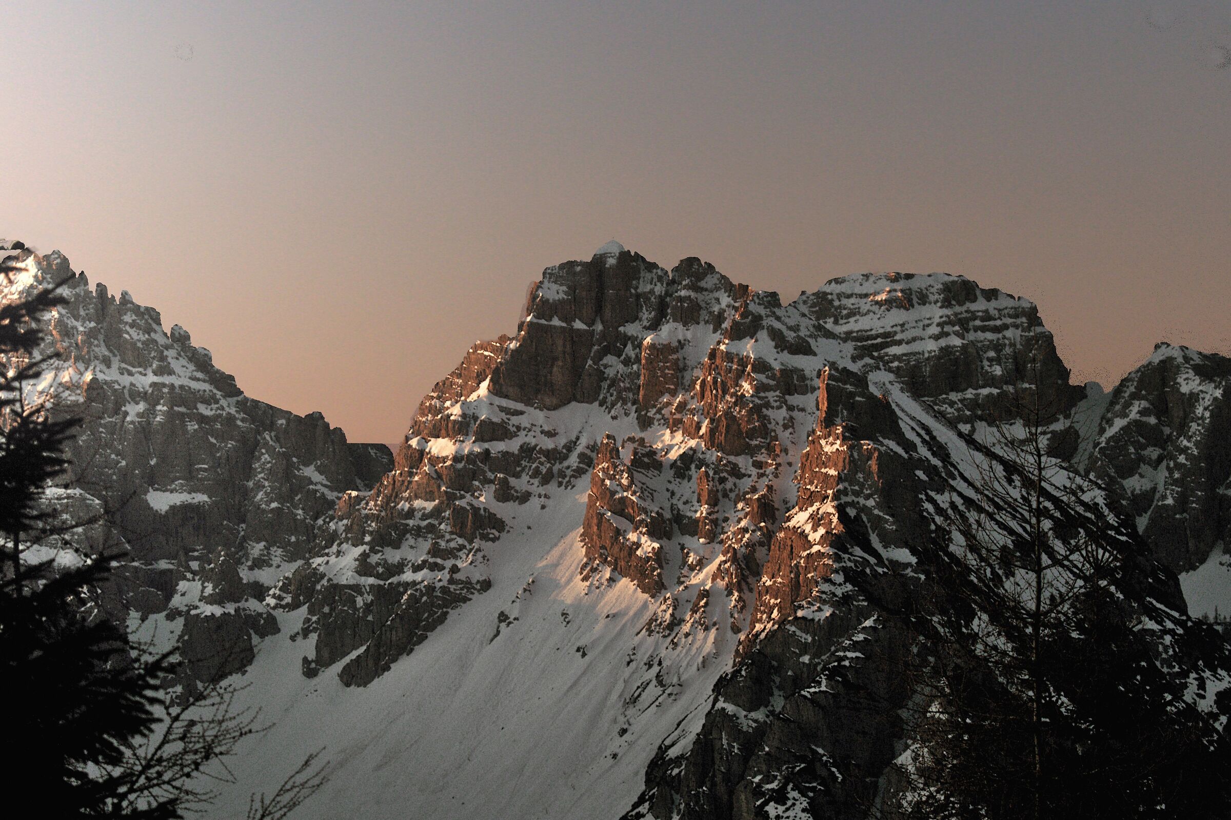Sunrise over the Dolomites