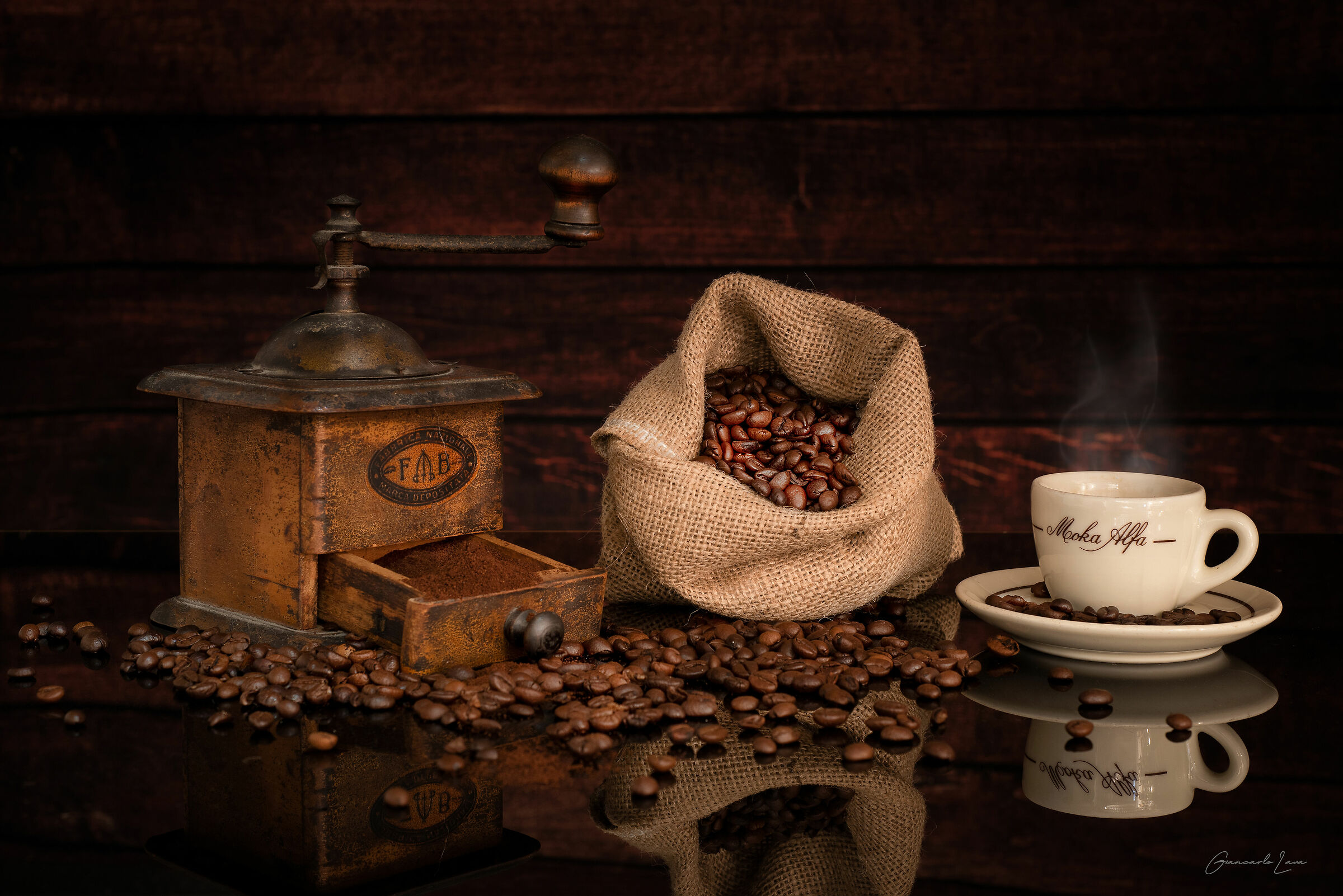 The aroma of a good coffee