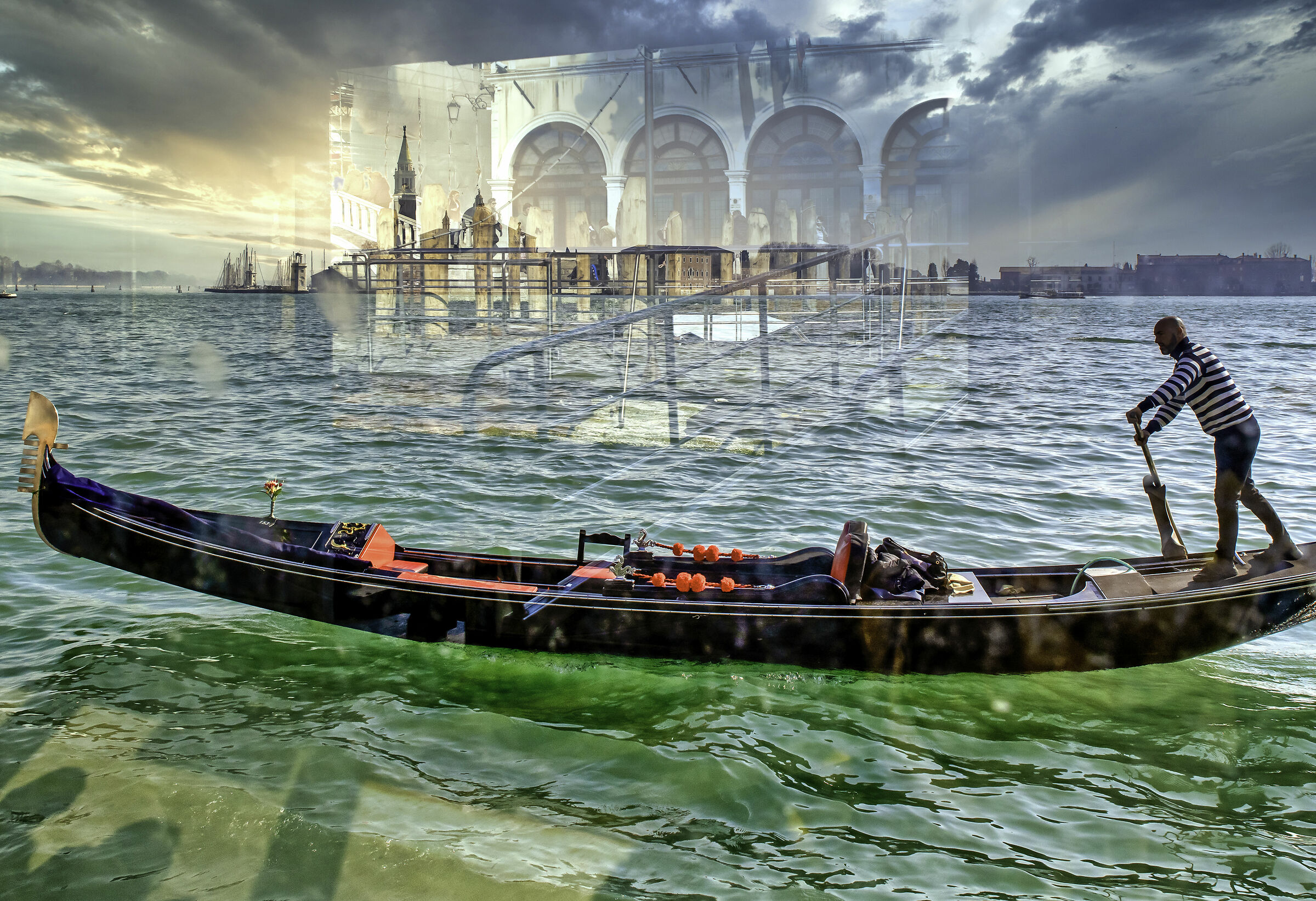 From the steamer glass