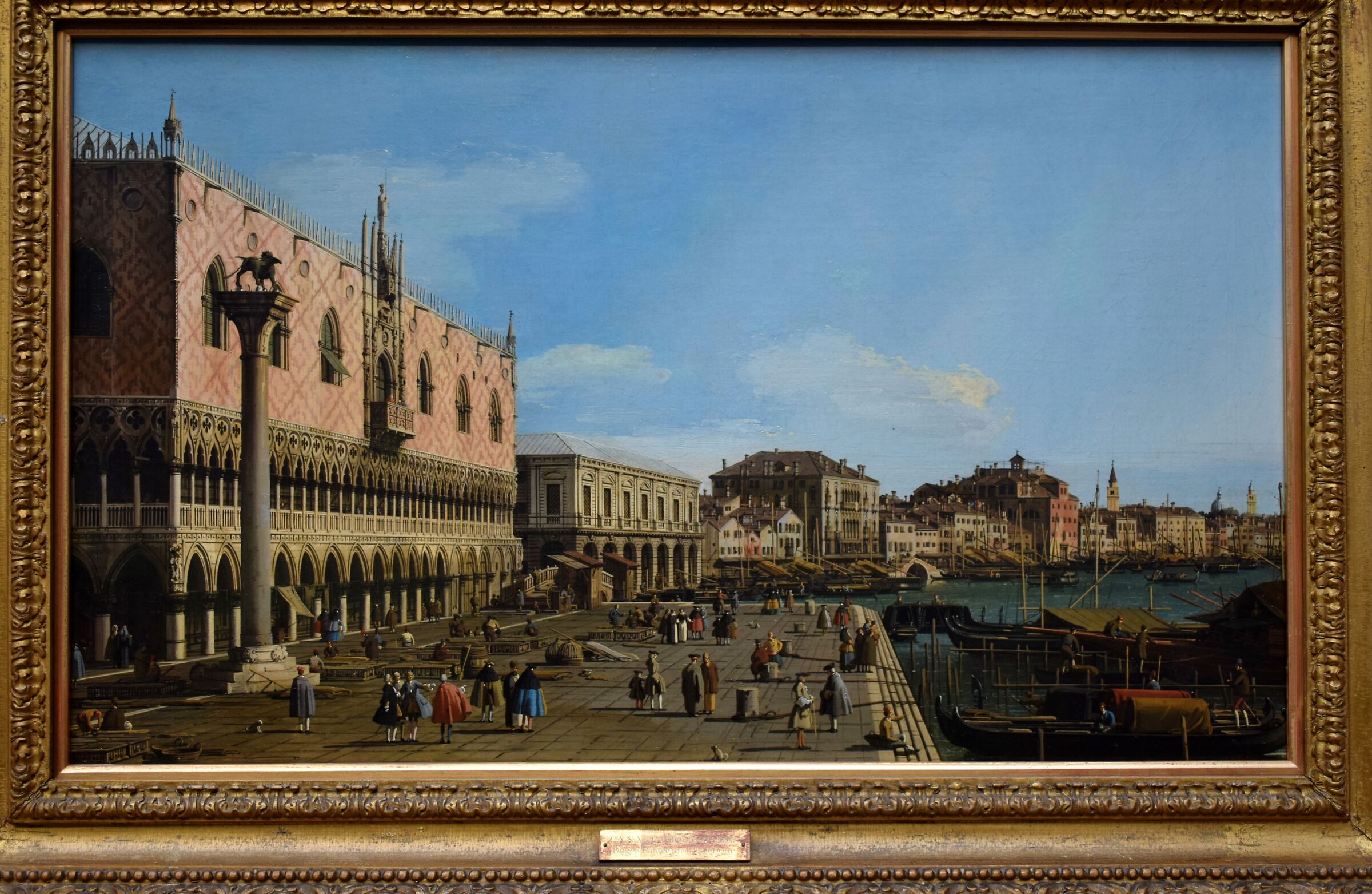 National Gallery - Canaletto "La Riva degli Schiavoni&q...