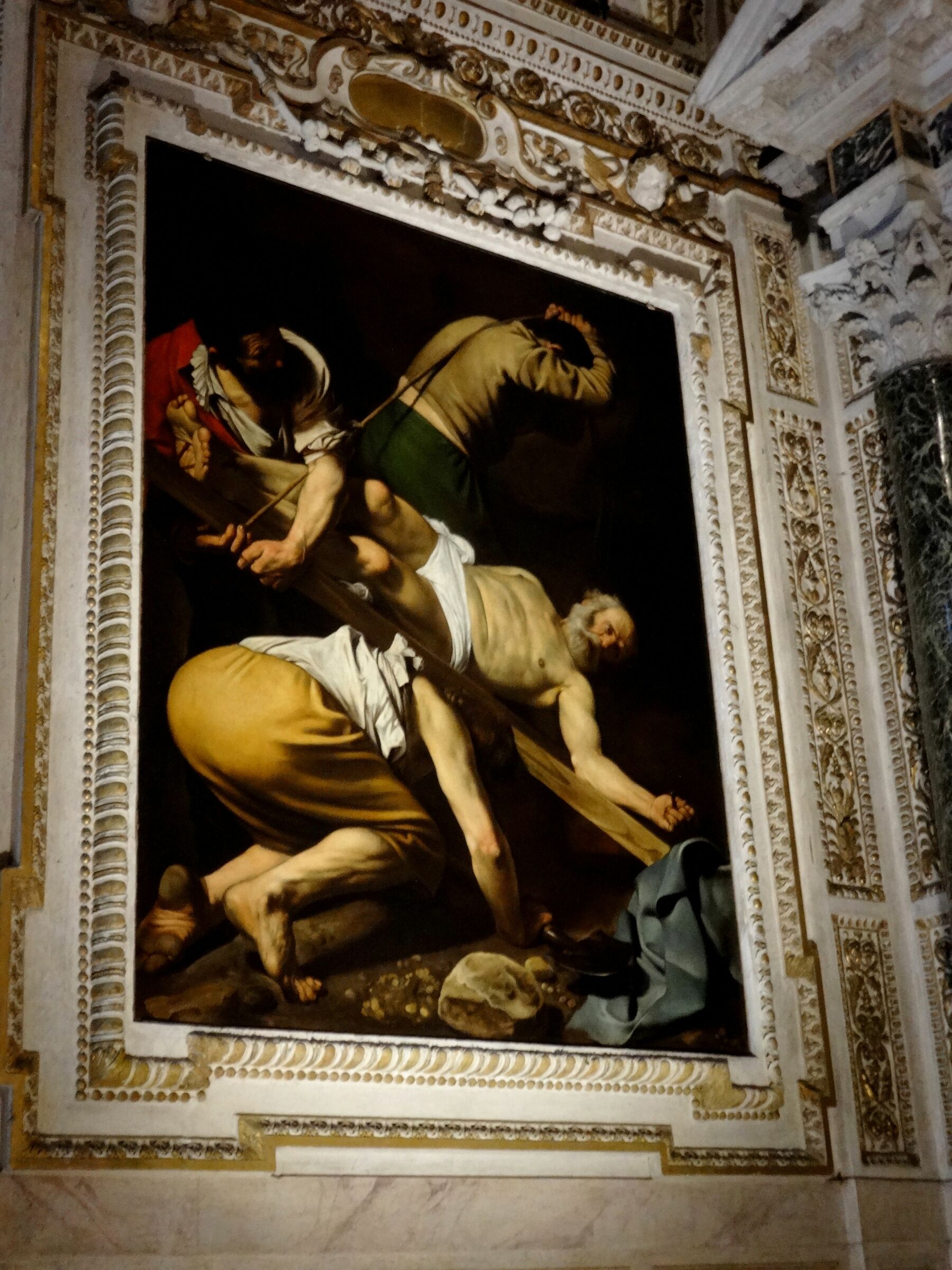 Caravaggio "Crocifissione di San Pietro"