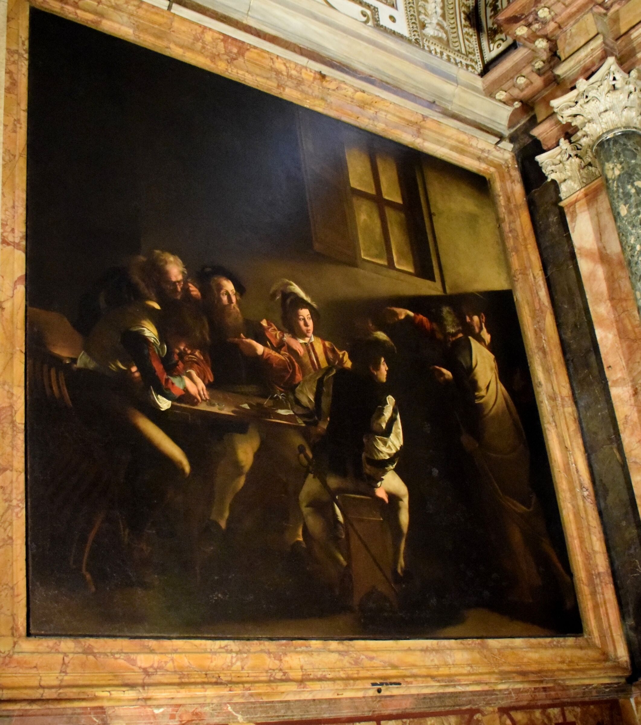 Caravaggio " Vocazione  di San Matteo"