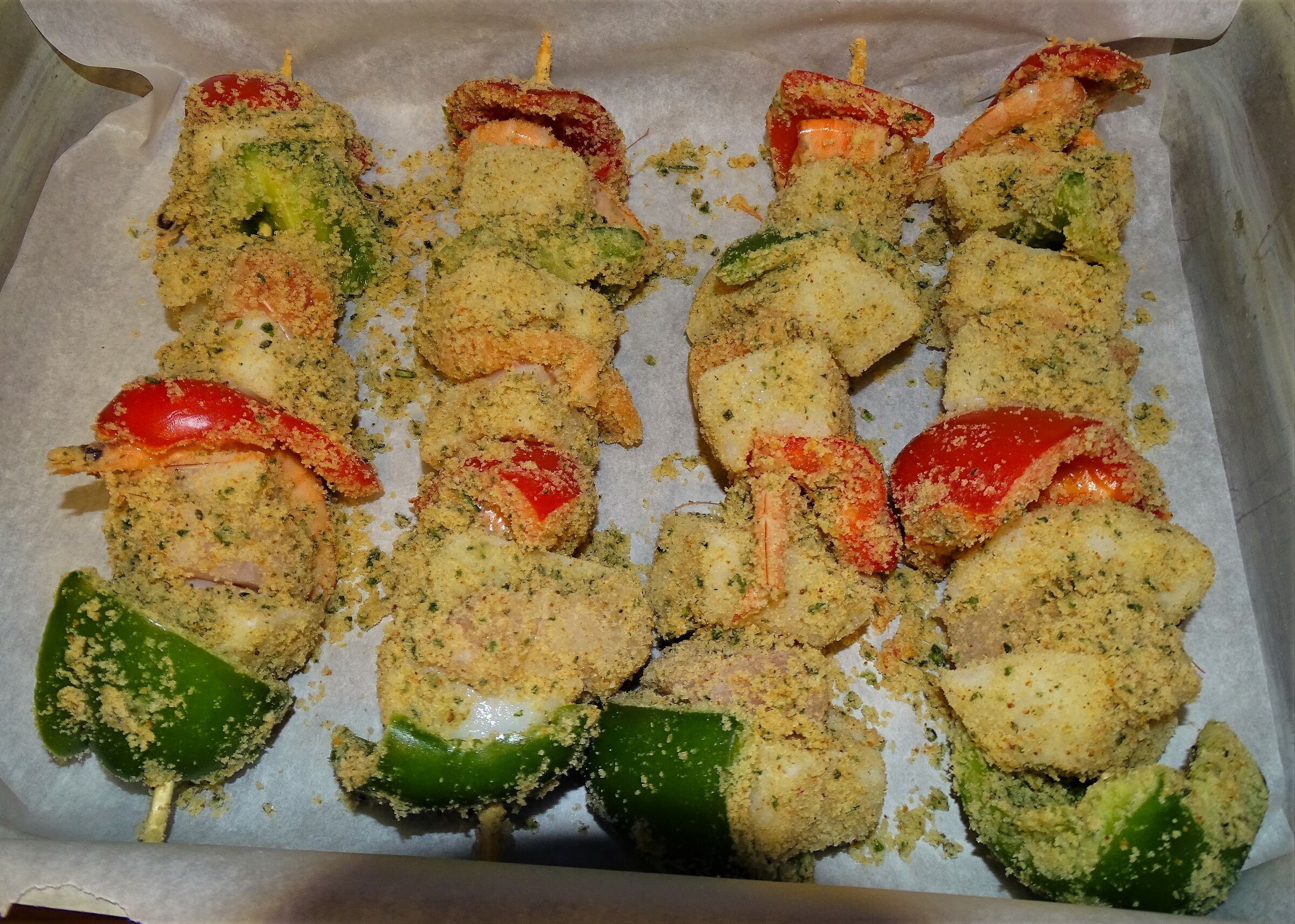 Fish skewers in 40ena...