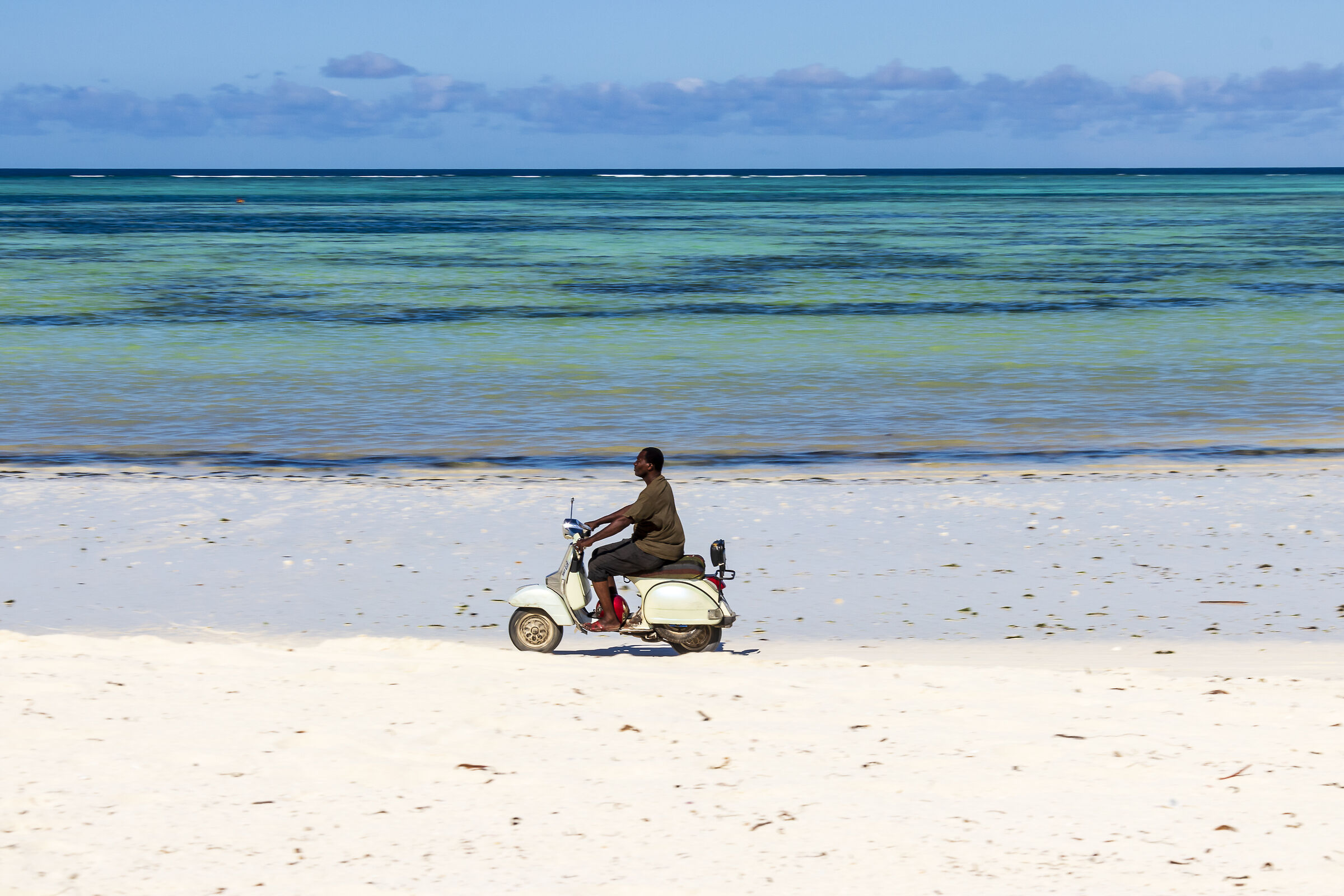 It looks like a Vespa, but it's Chinese