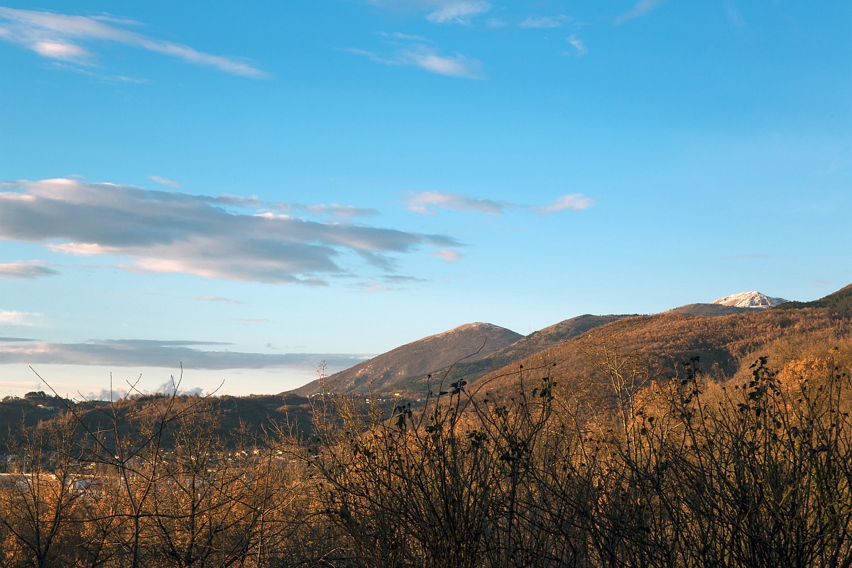 Sunset under the Terminillo