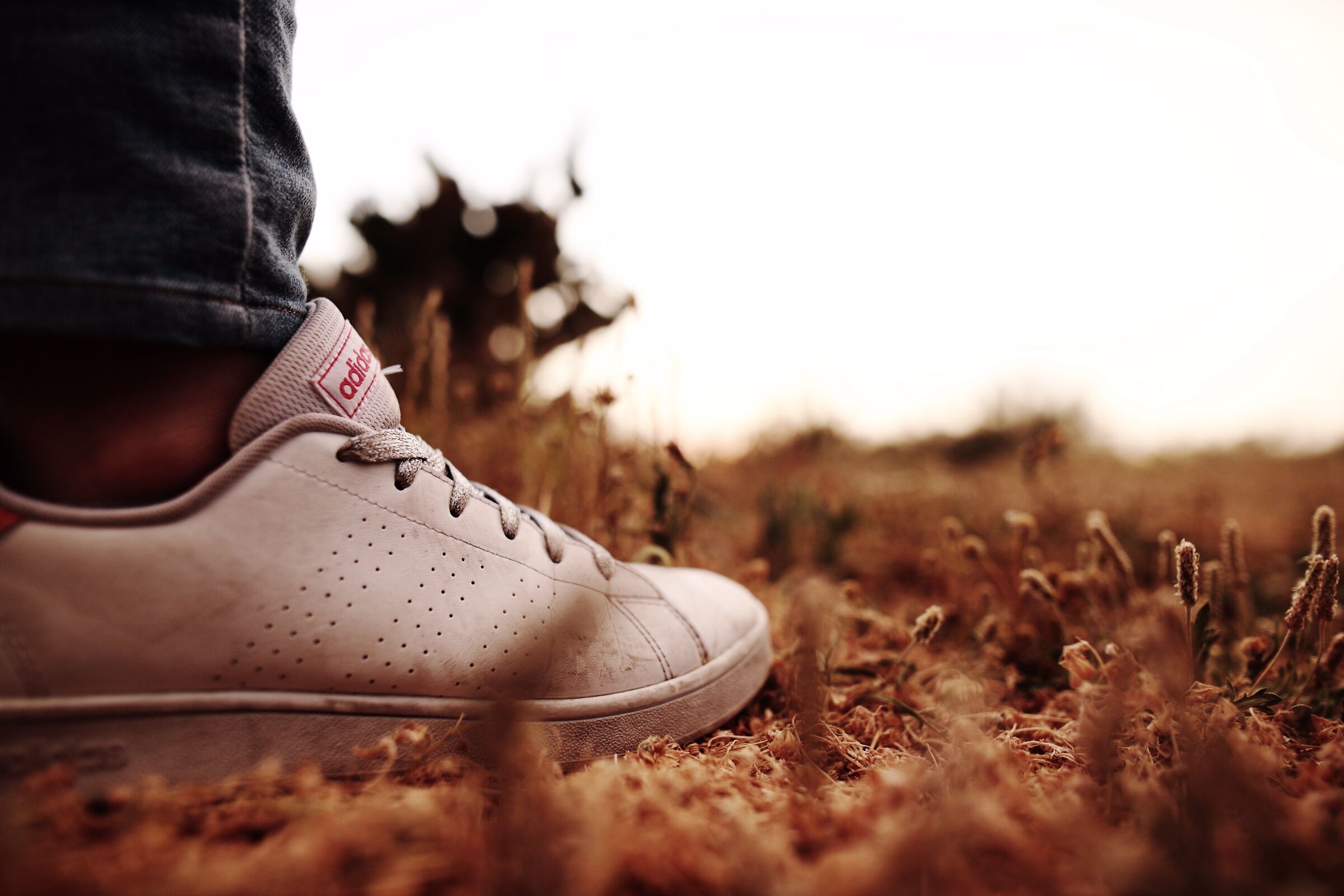 With your feet on the ground