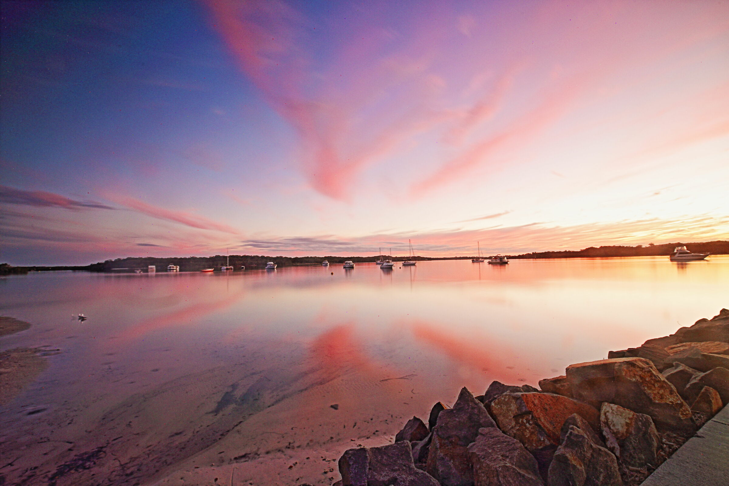 Tramonto sulla spiaggia di Taylor