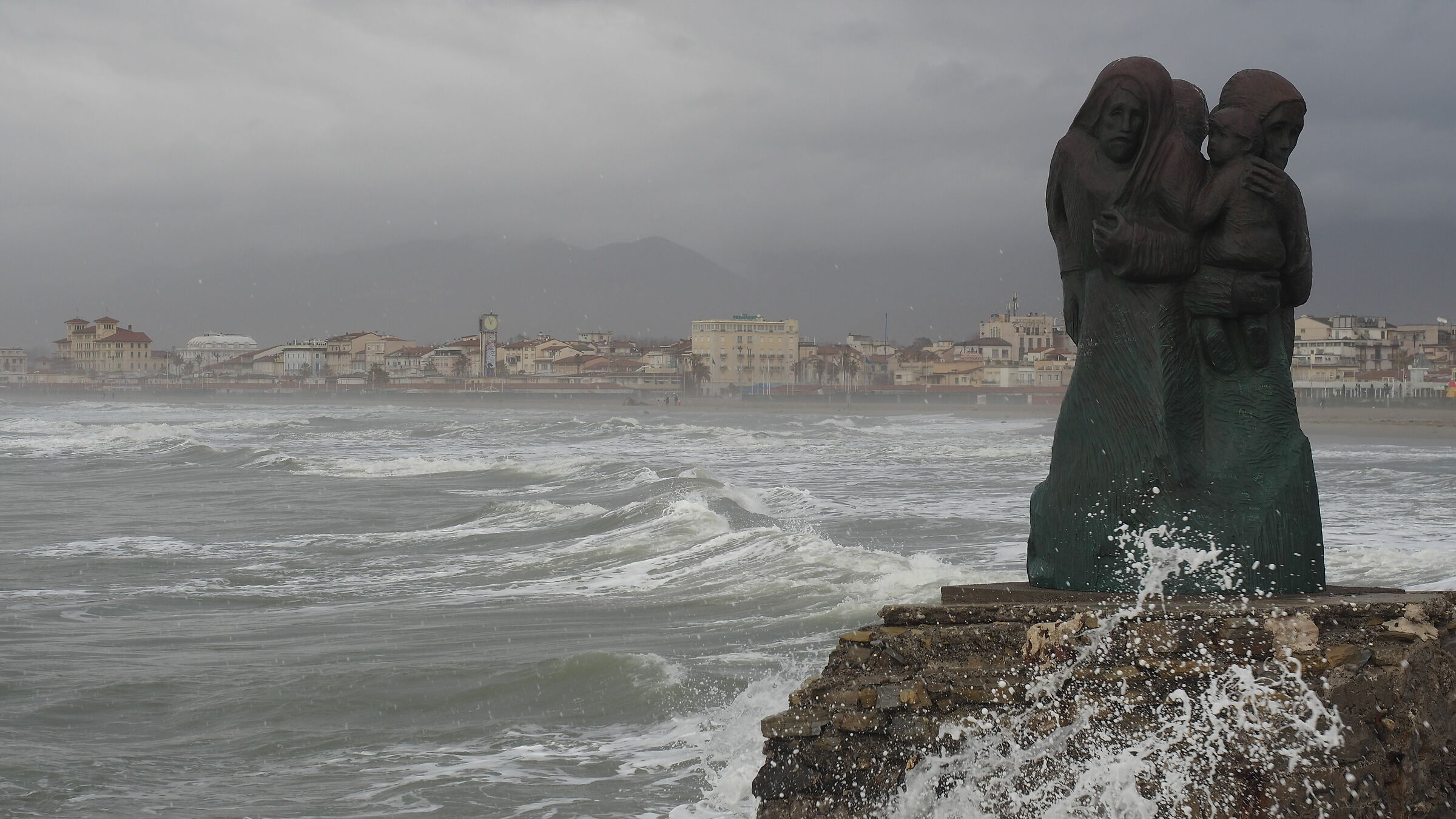Viareggio in a storm