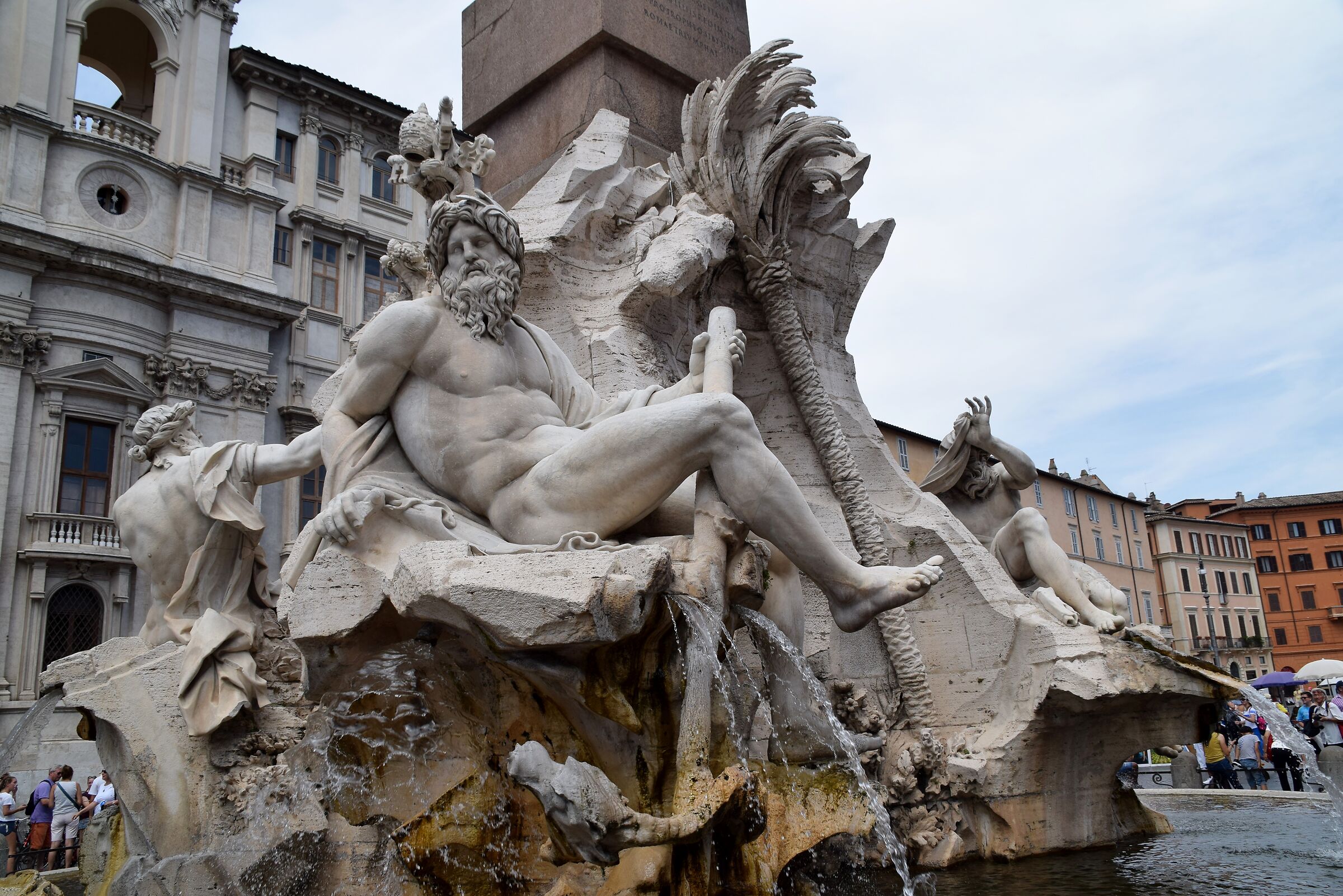 Piazza Navona Bernini Fountain Four Rivers