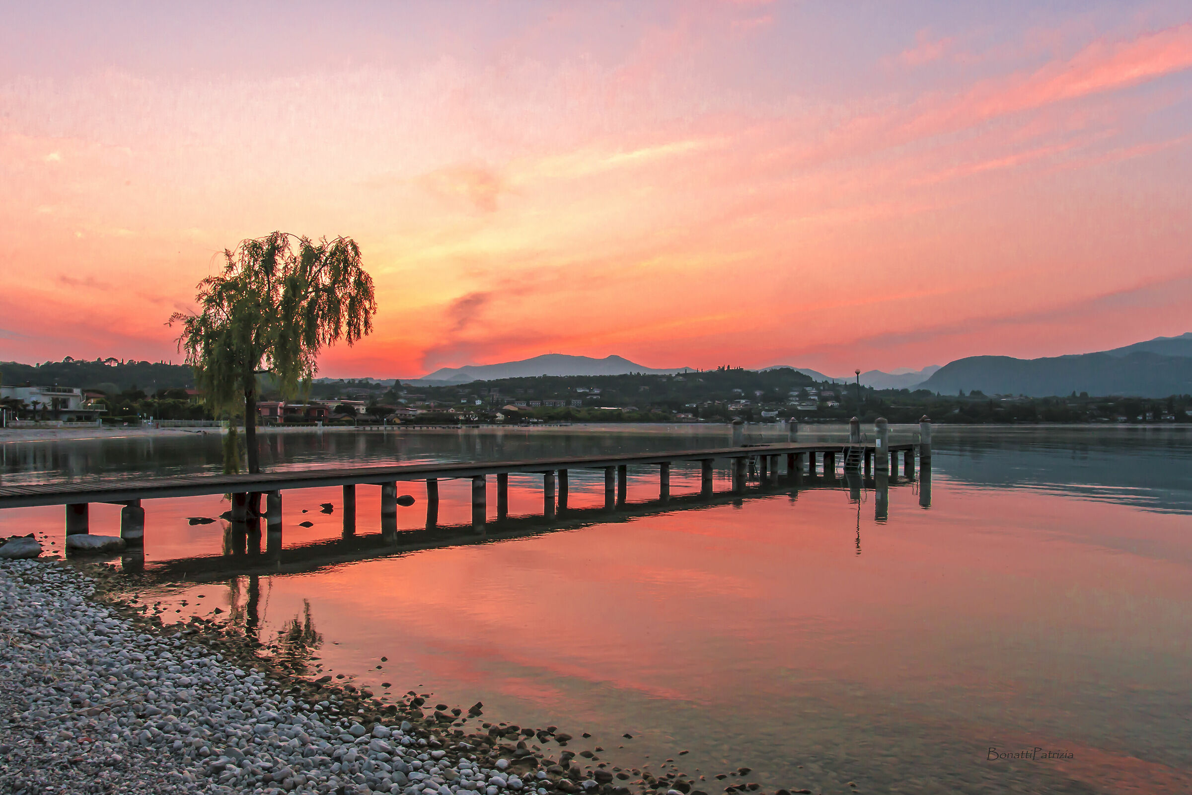 sunset over Lake Garda
