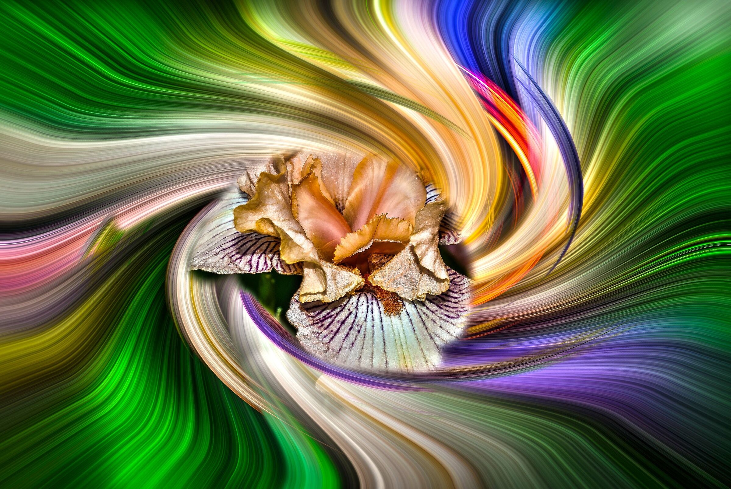 effetto twirl con fiore 2