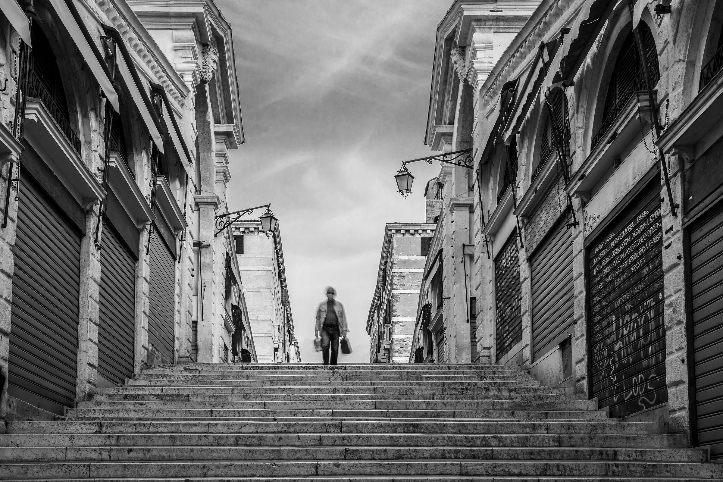 Inizio di una lenta discesa ....