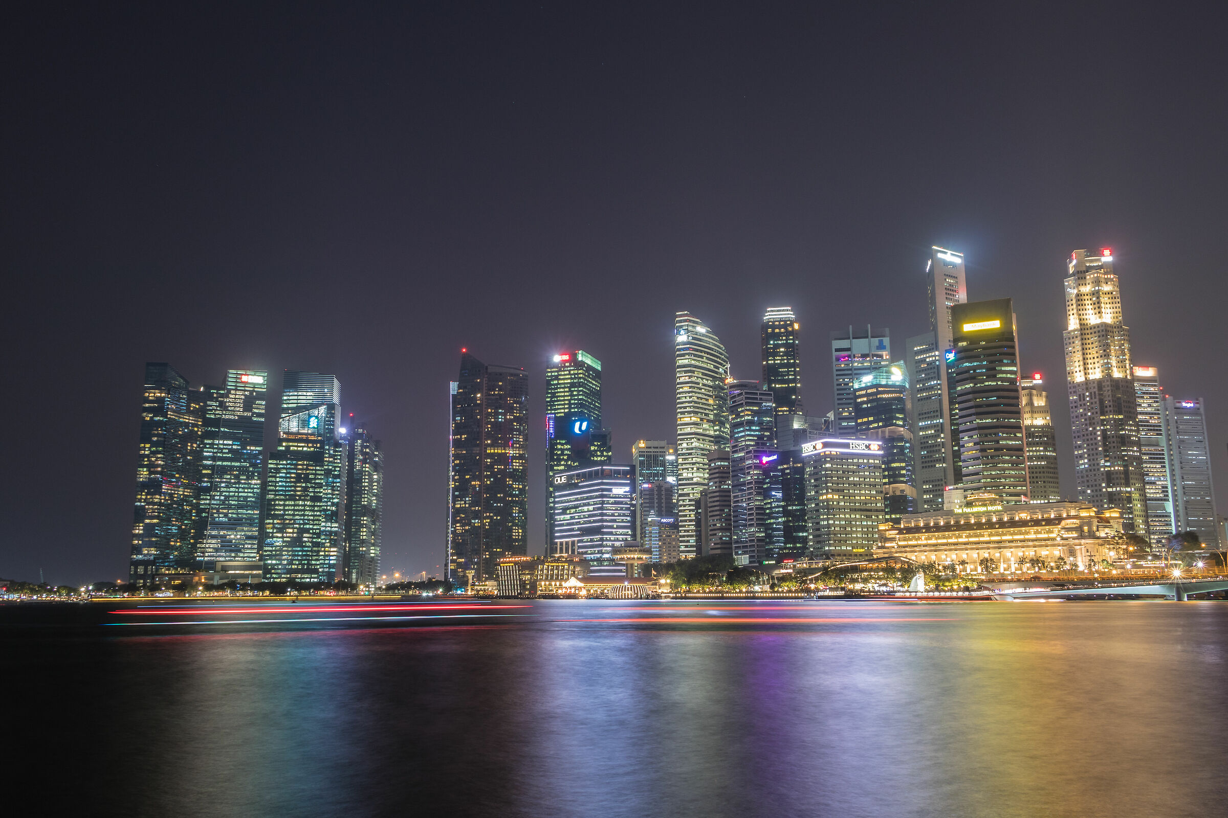 Singapore Night Skyline