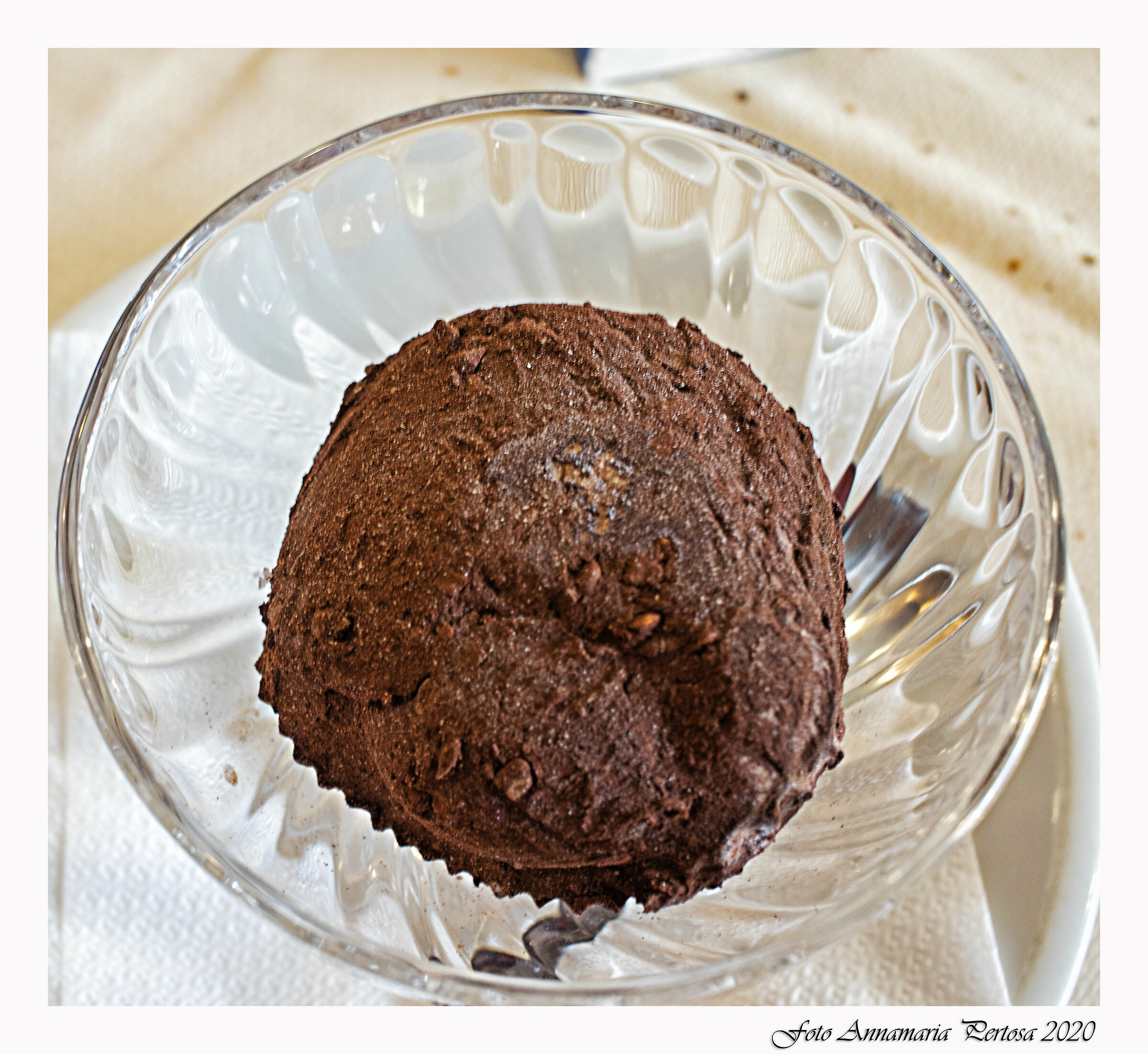 Un gelato al cioccolato