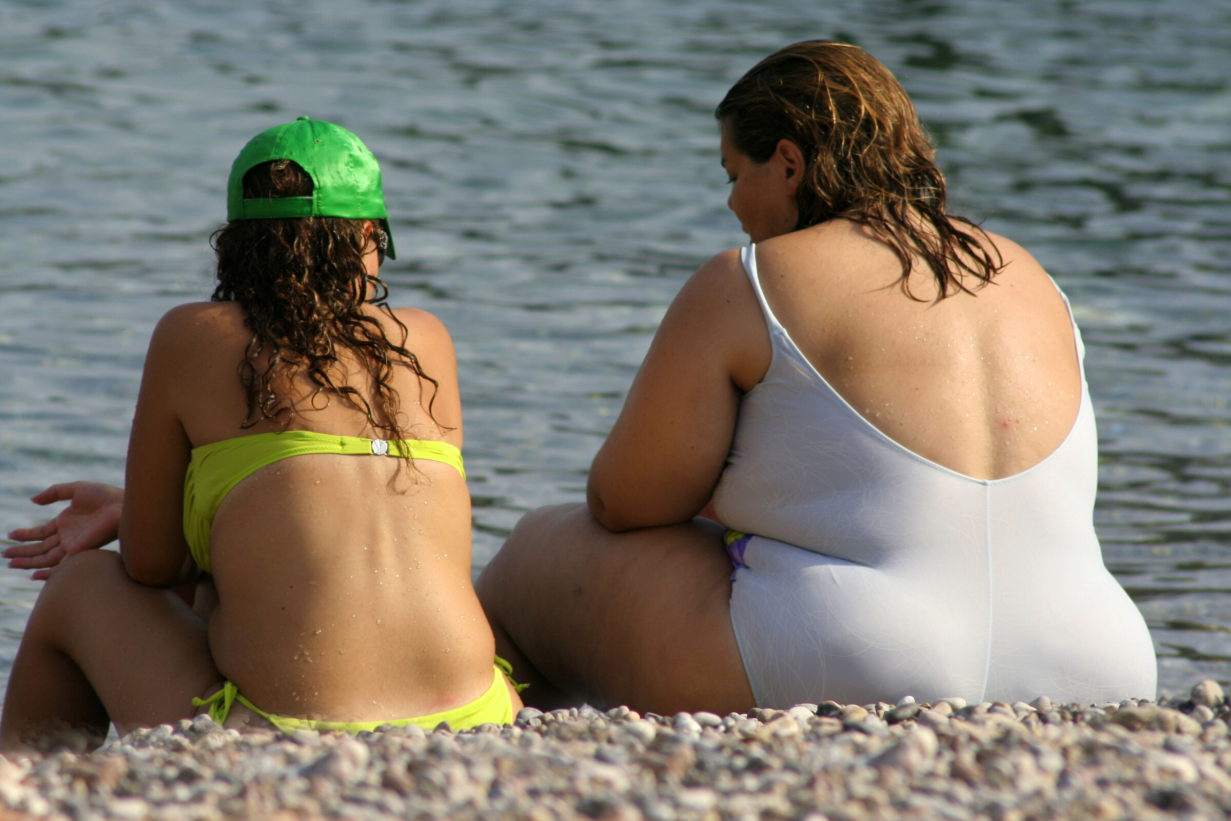 strange mermaids on the beach