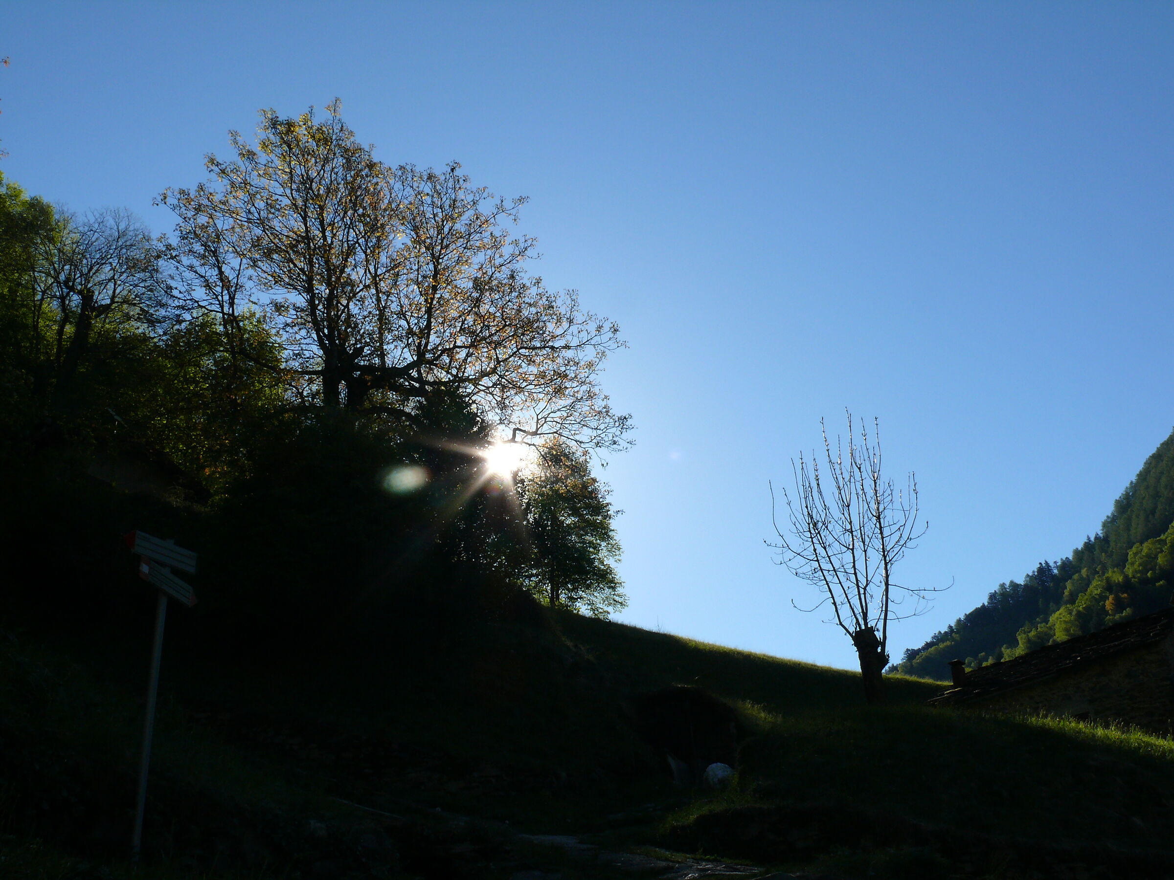 The Sun kisses the....