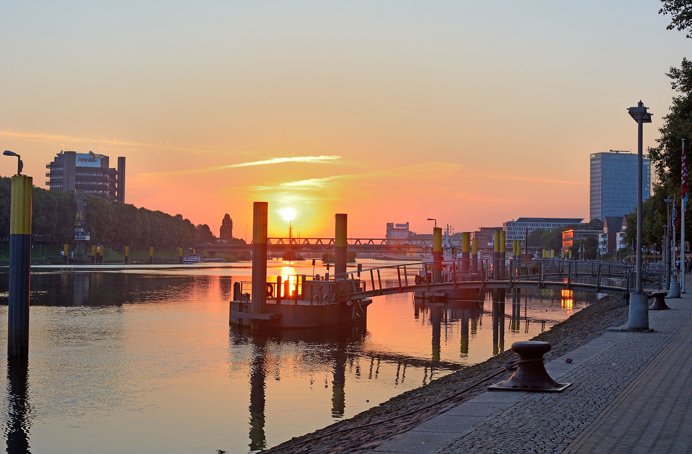 Sonnenuntergang in Bremen