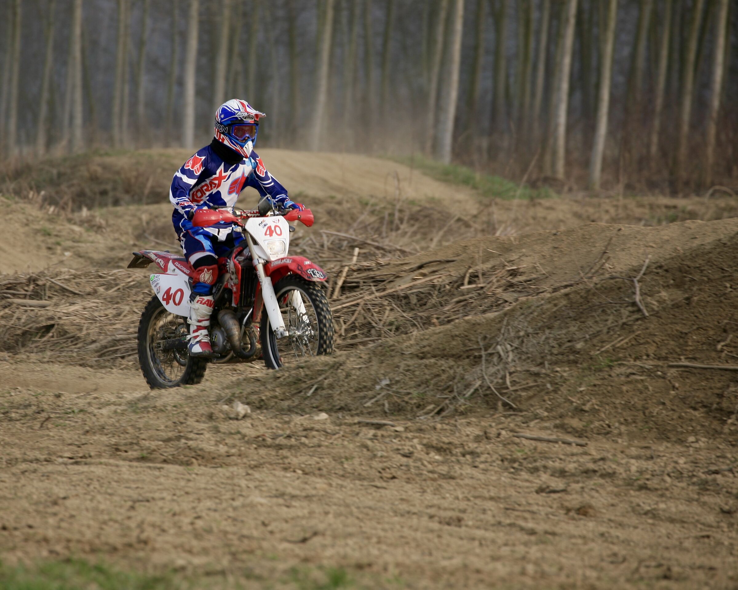 Again Luca, Alberto's son. Motocrossers.