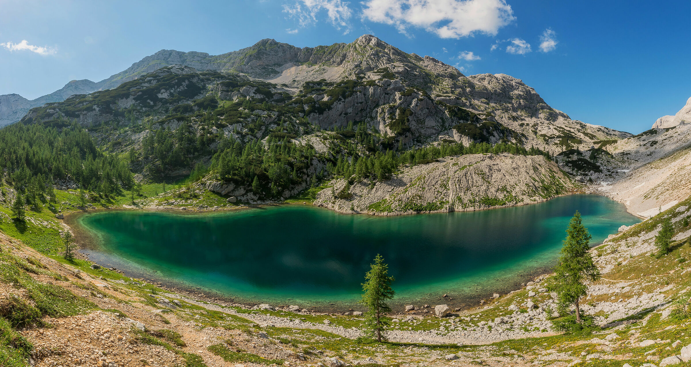 Ledvica lake in Triglav national park