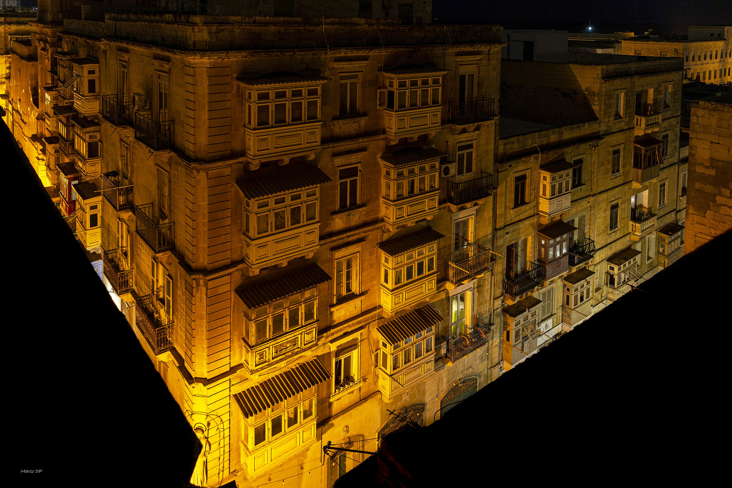 Valletta at night