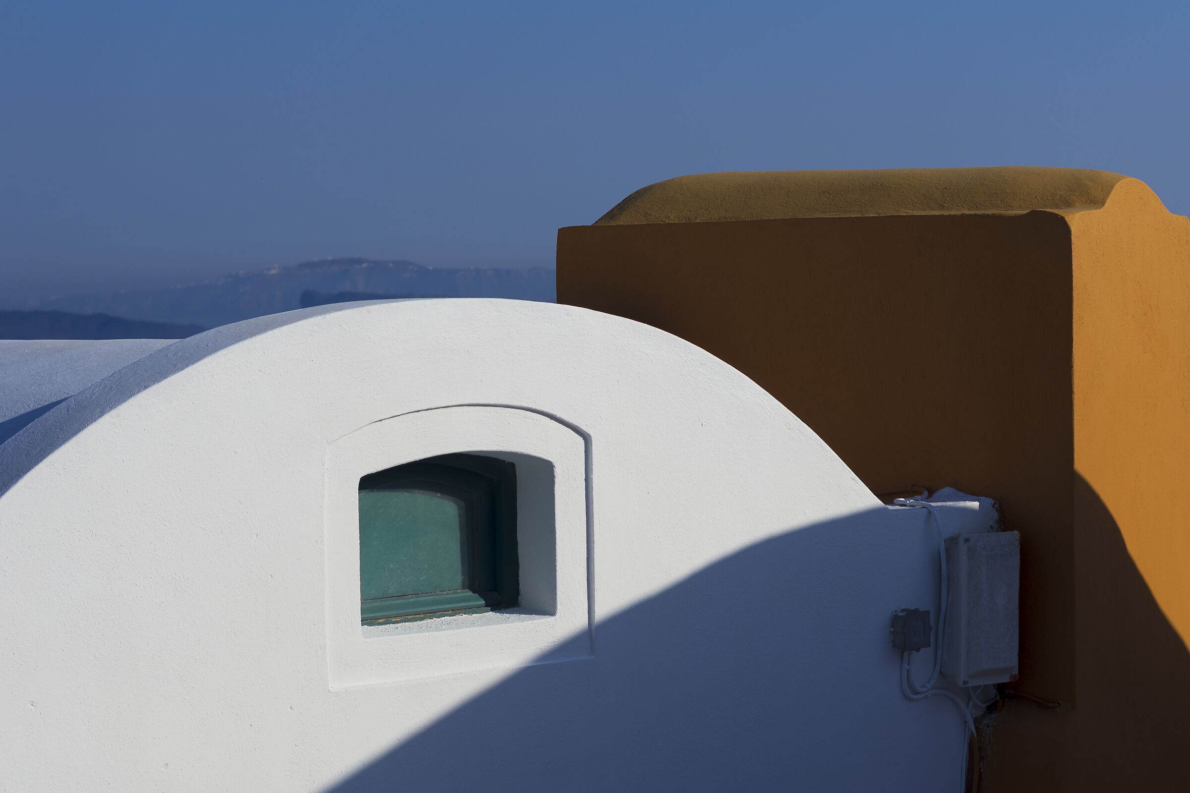 Composizione verde arancio