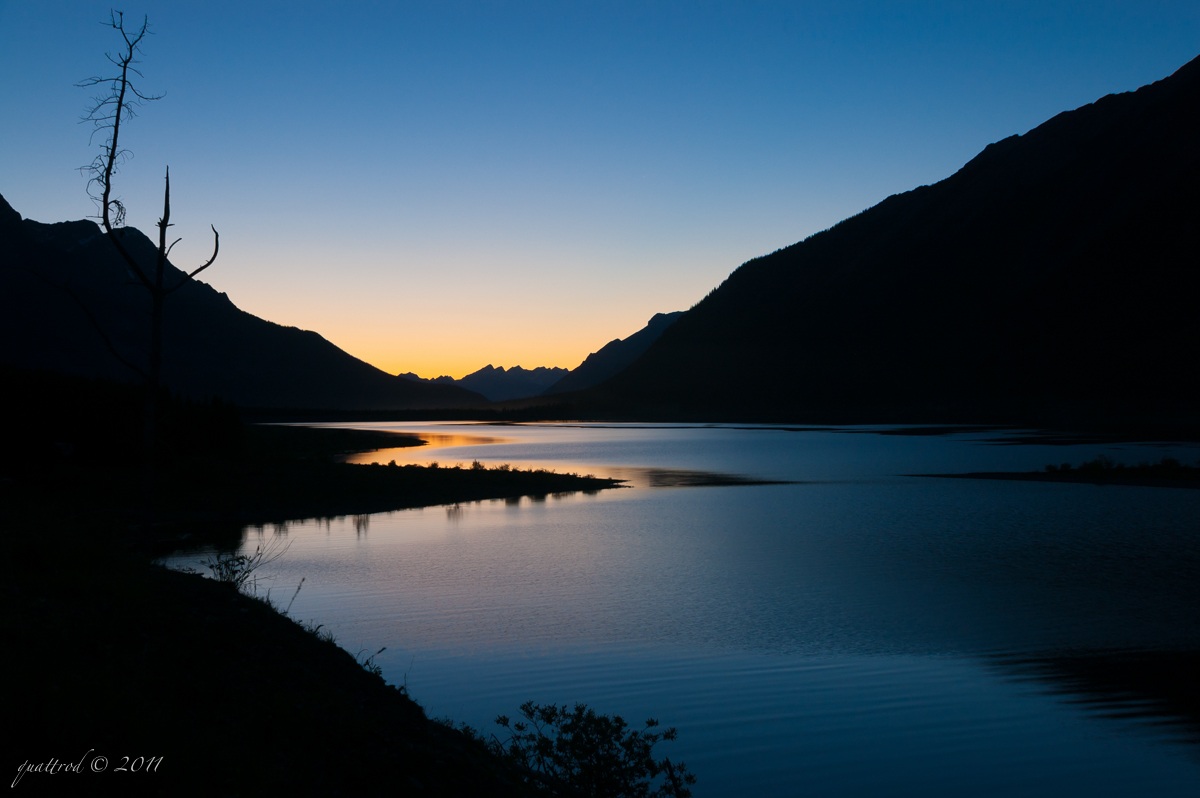 Sunset in the Rocky Mountain