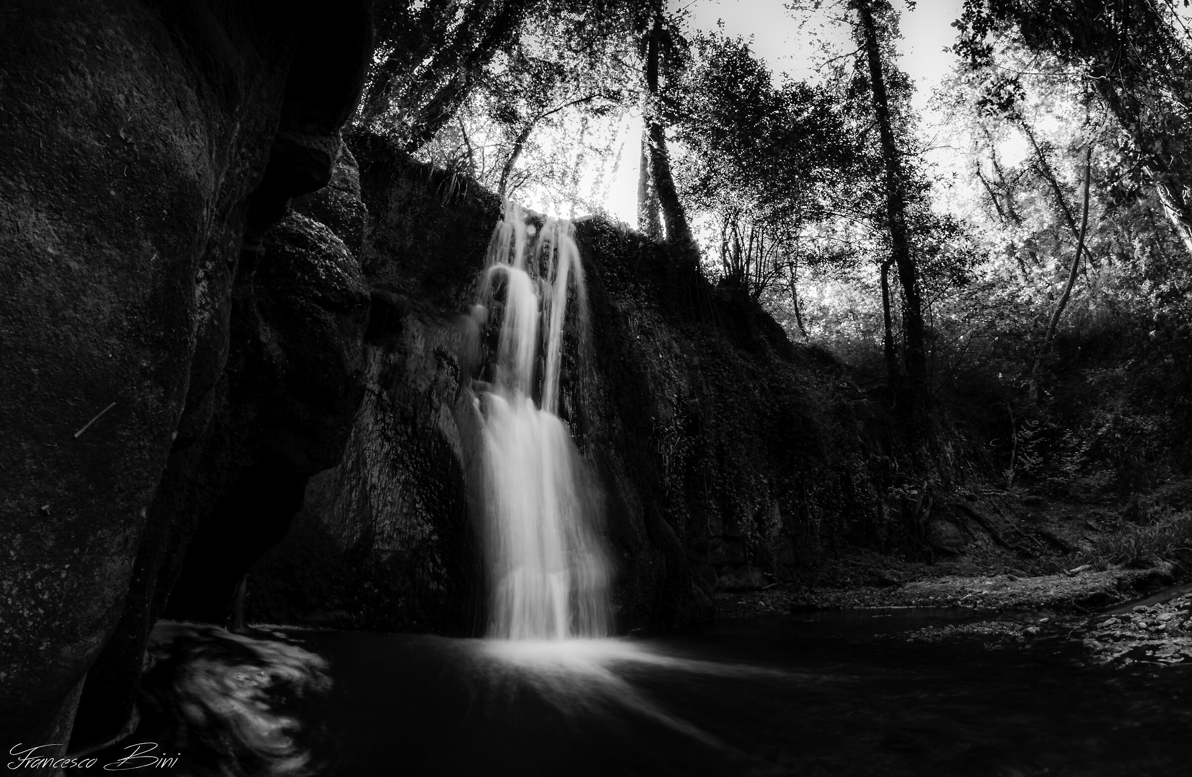Cascata nel bosco