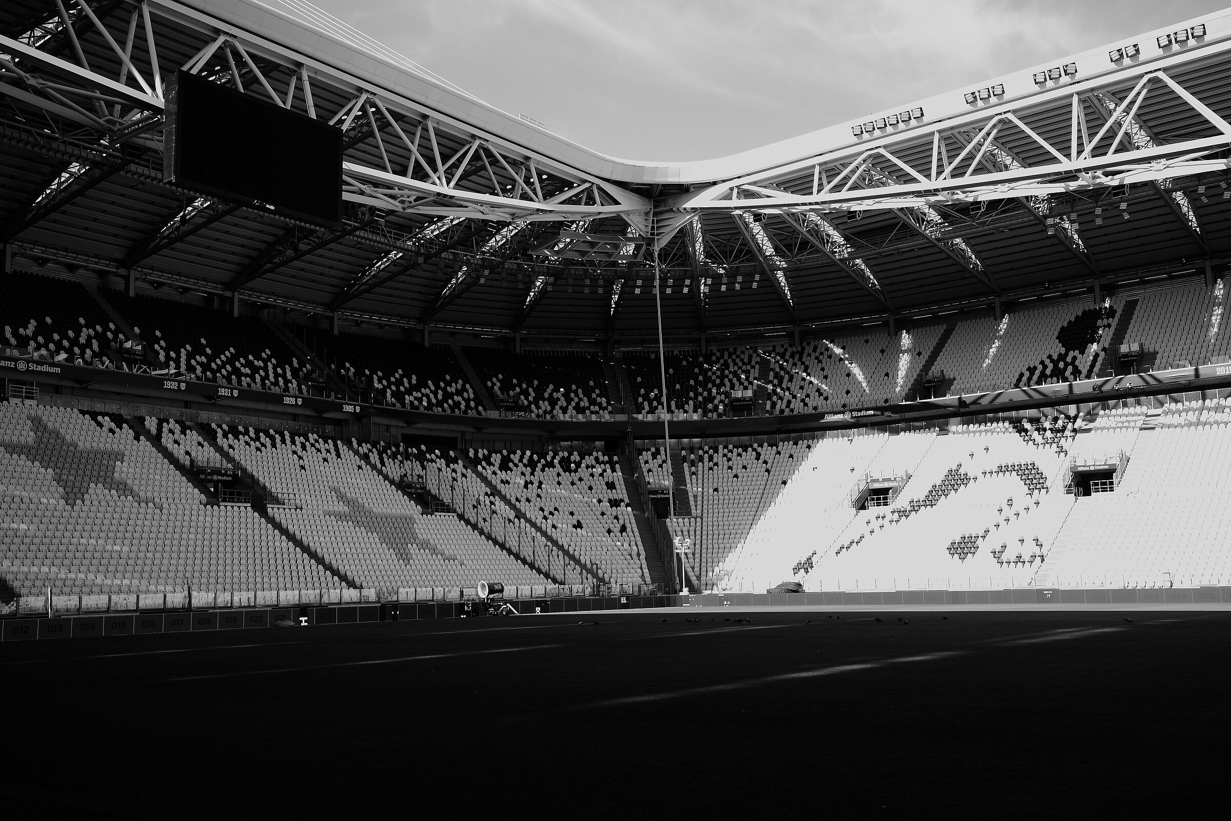 Black and white corner