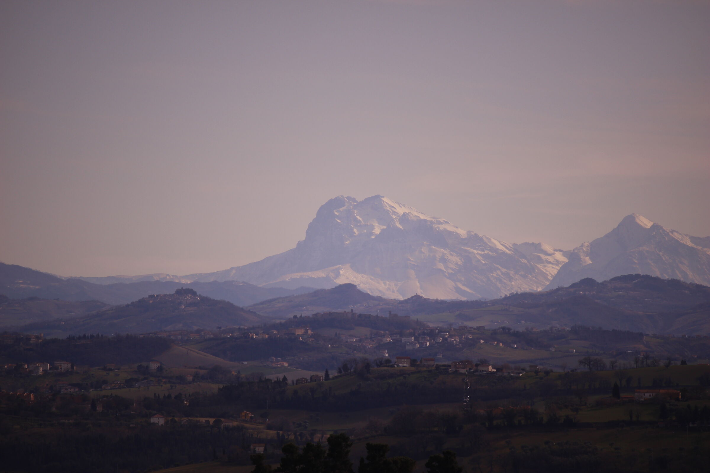 Grand Sasso seen from Macerata