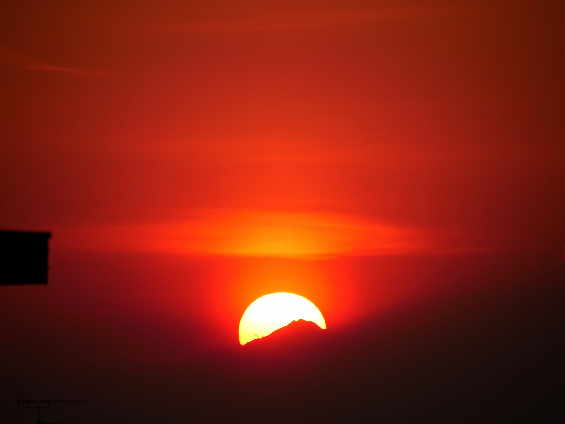 Tramonto sulla citta'