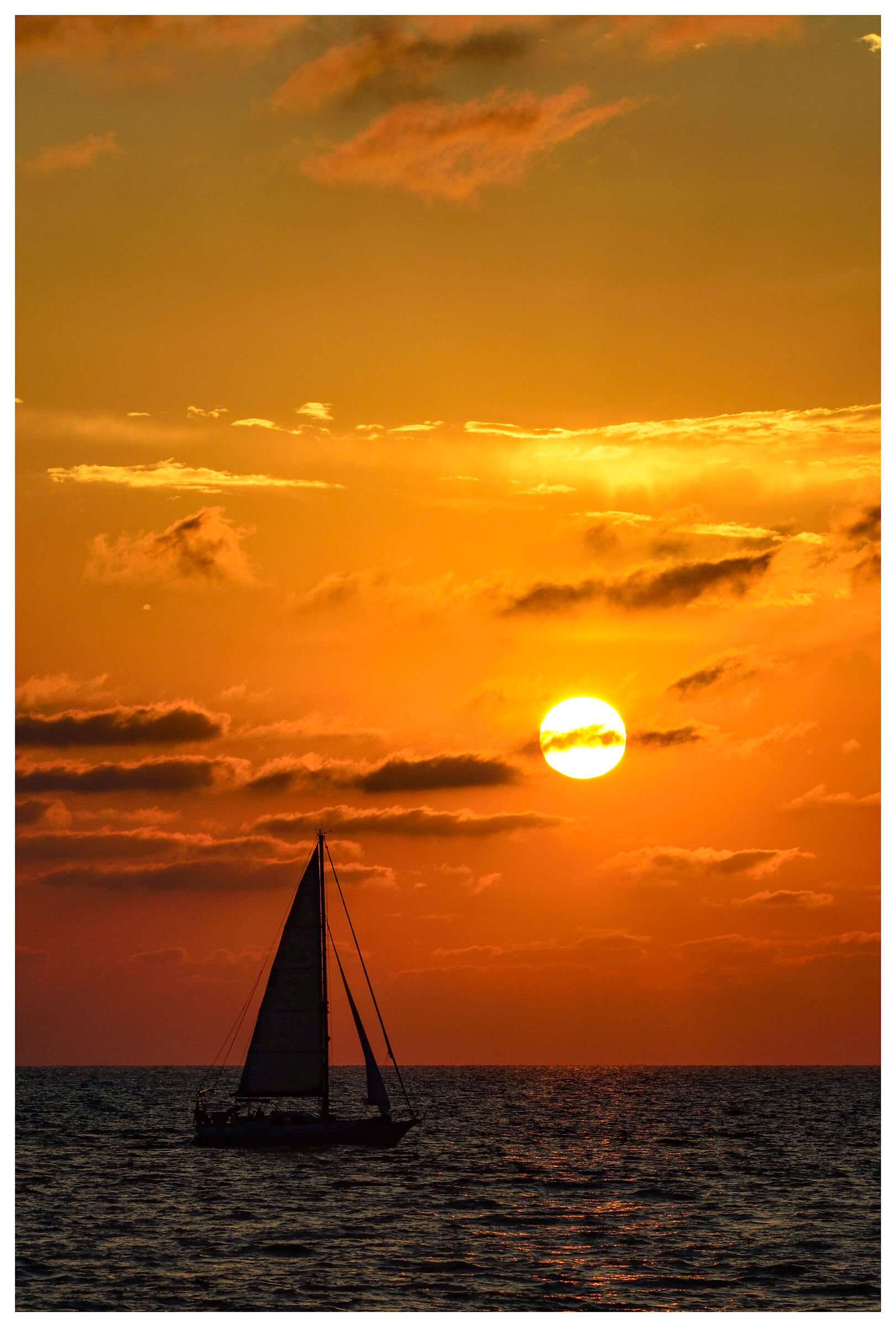 tramonto a marina di Pisa