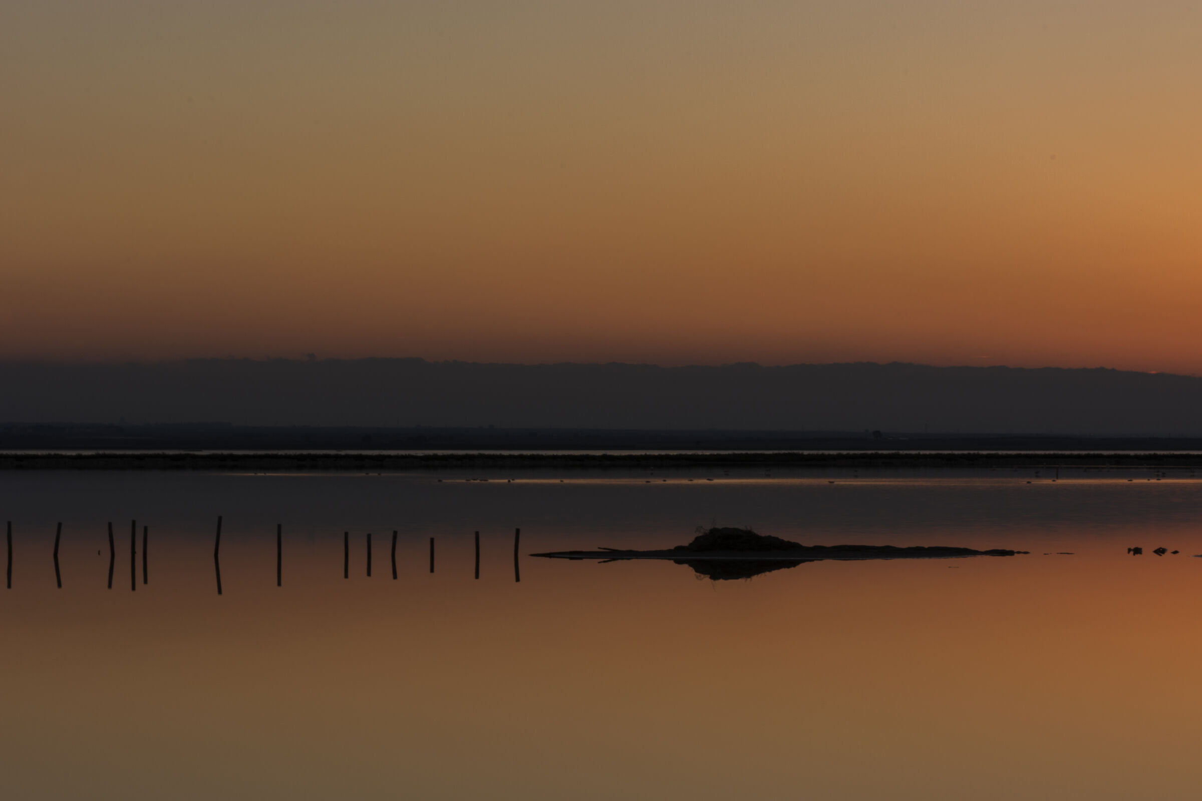 Tramonto sulle saline