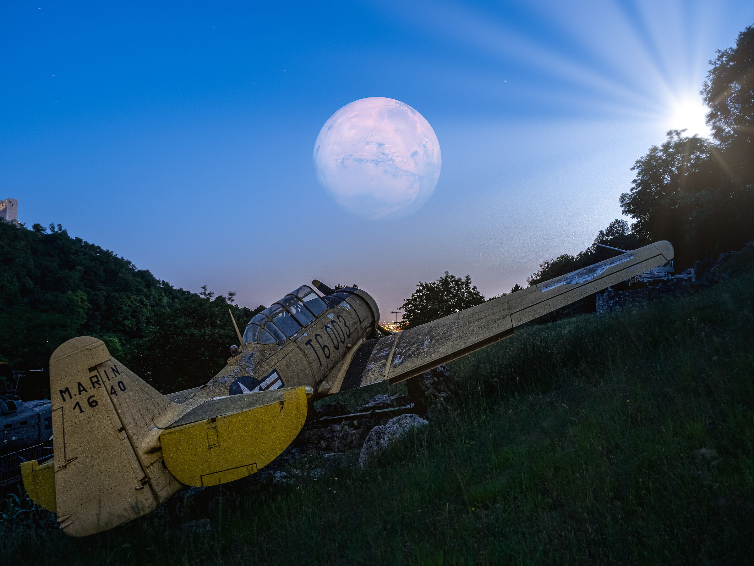 il sogno dell'anziano aereo giallo