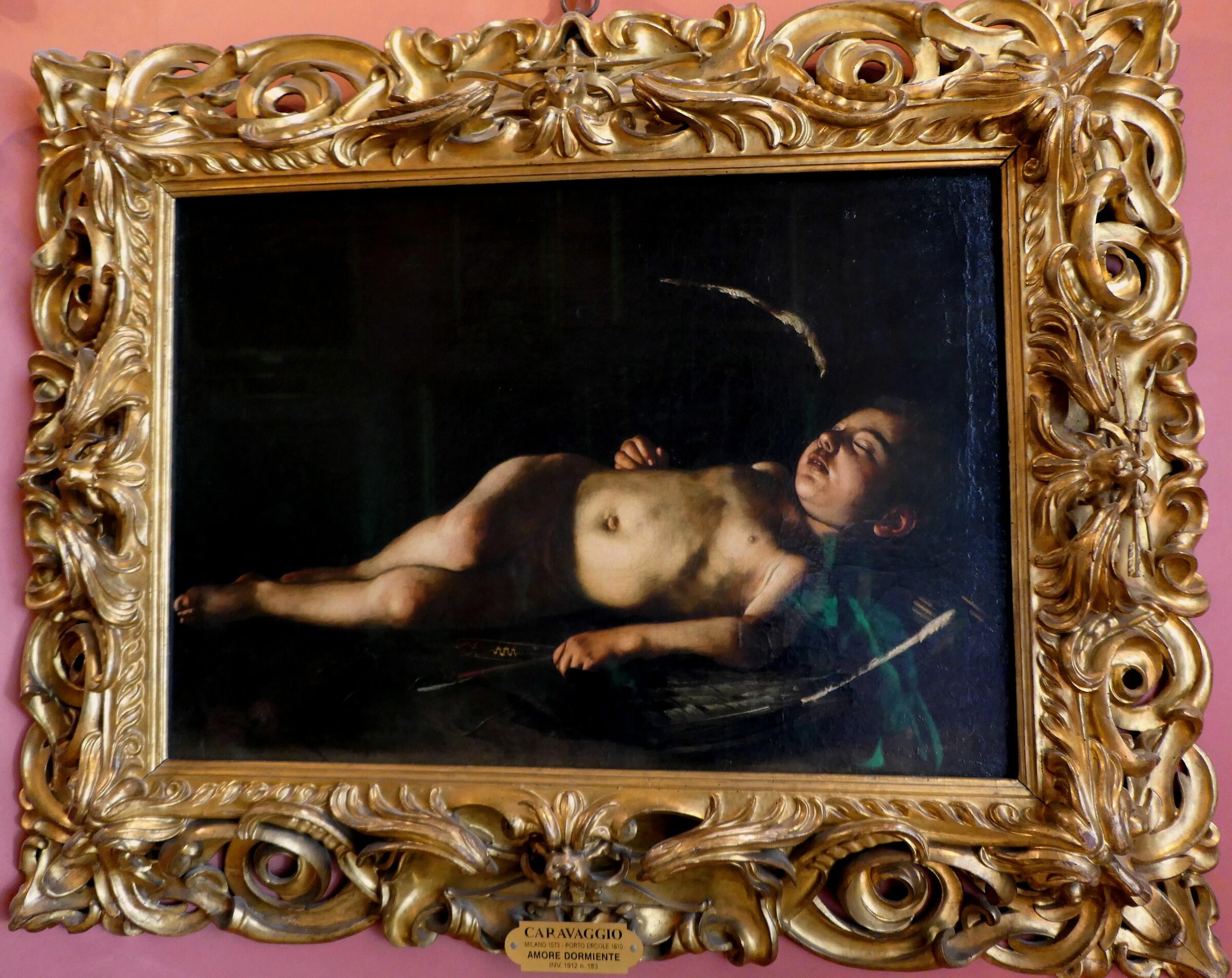 Galleria Palatina - Caravaggio "Amore dormiente"