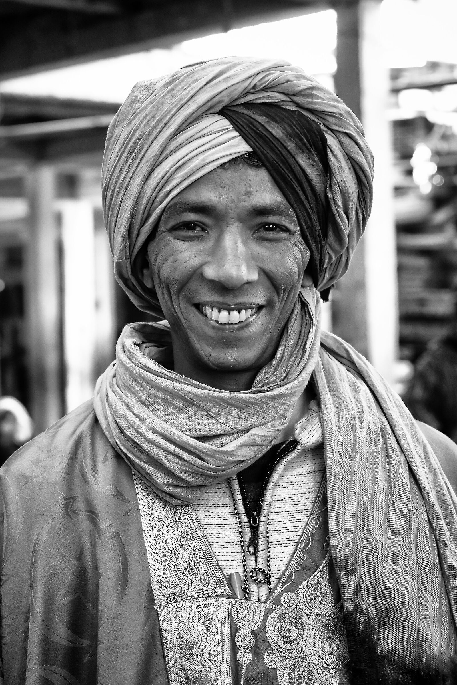 Local guide in typical clothes - Morocco