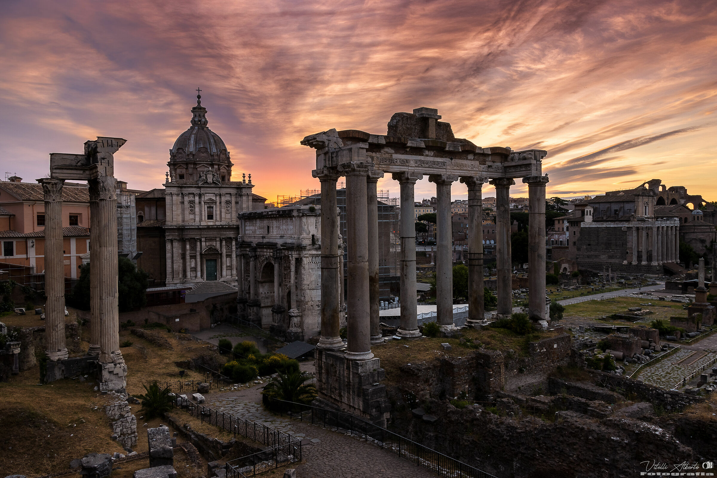 Sunrise over the Imperial Forums