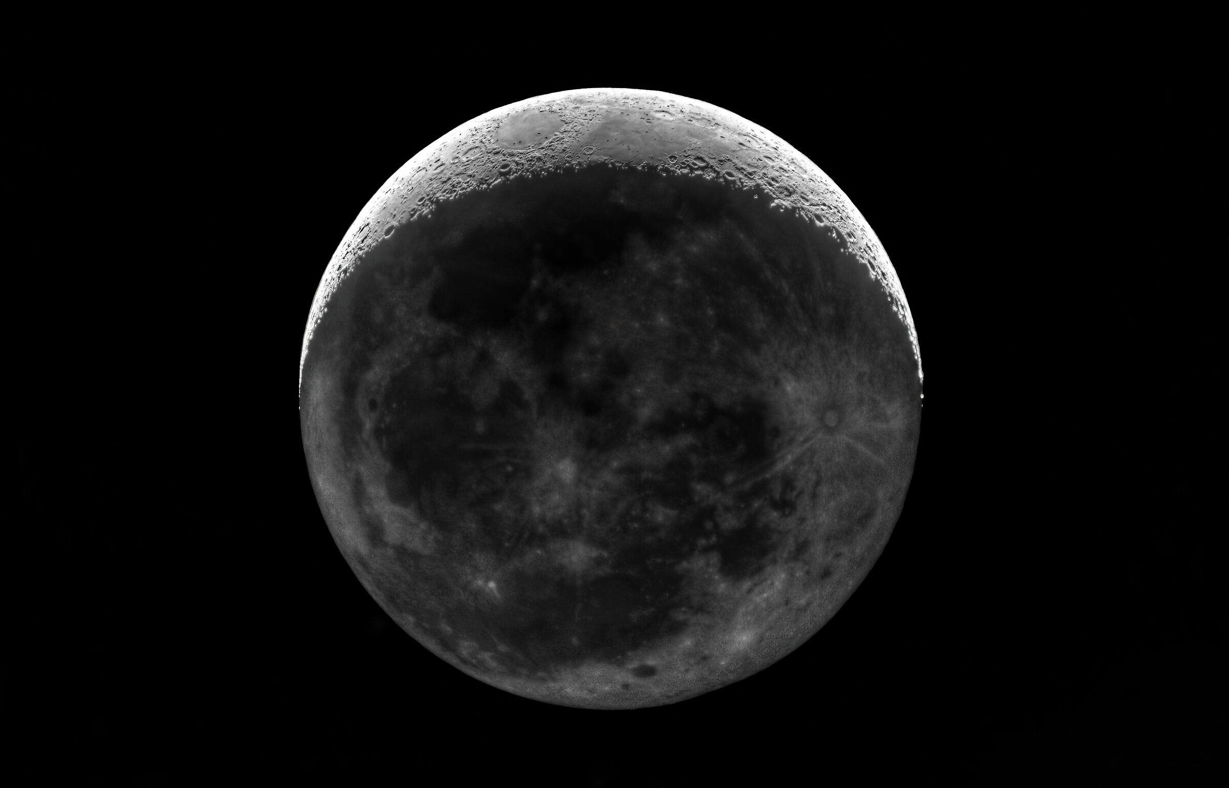 Falce di Luna con luce cinerea