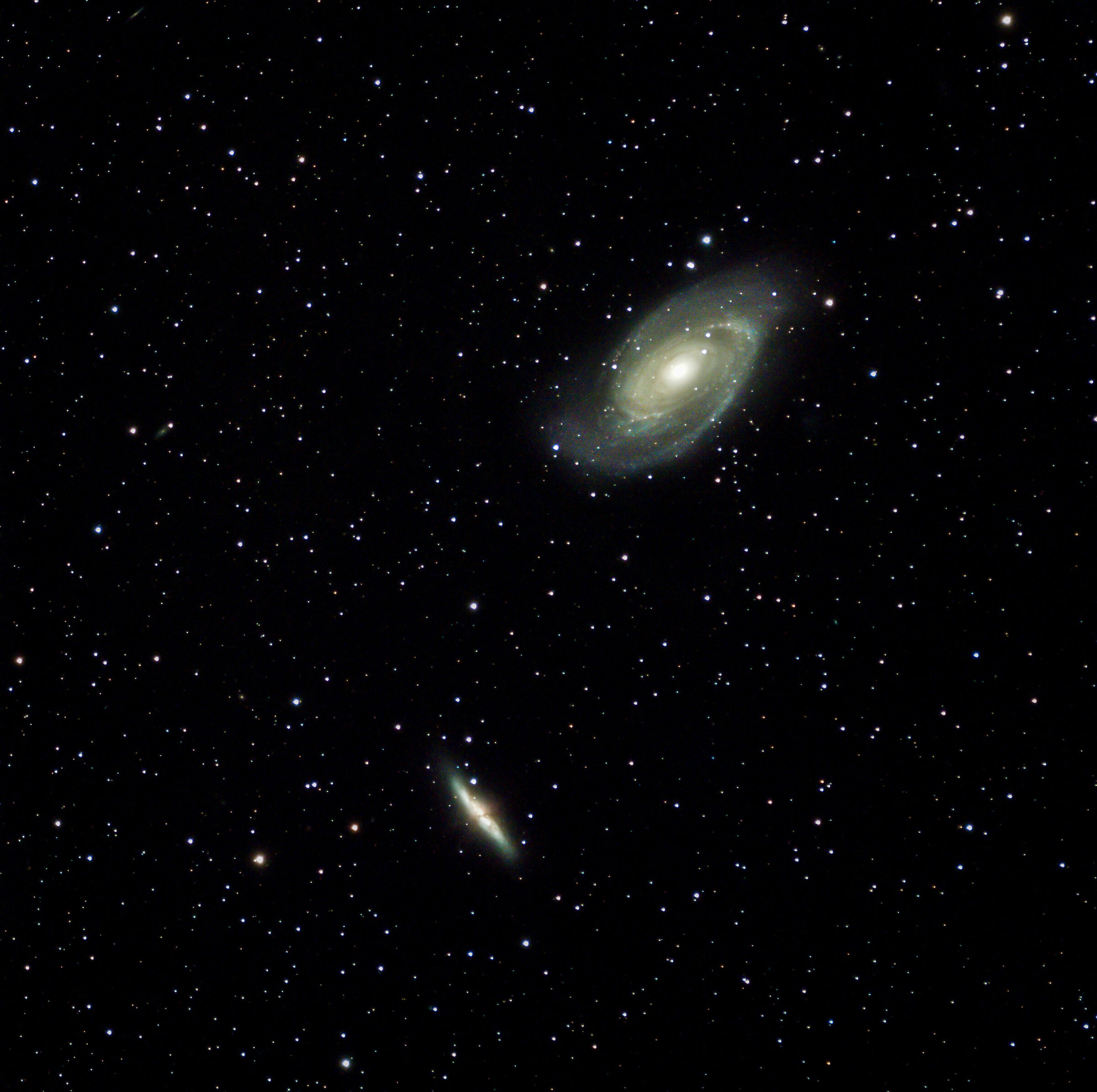 galassia di bode (m81) e galassia sigaro (m82)