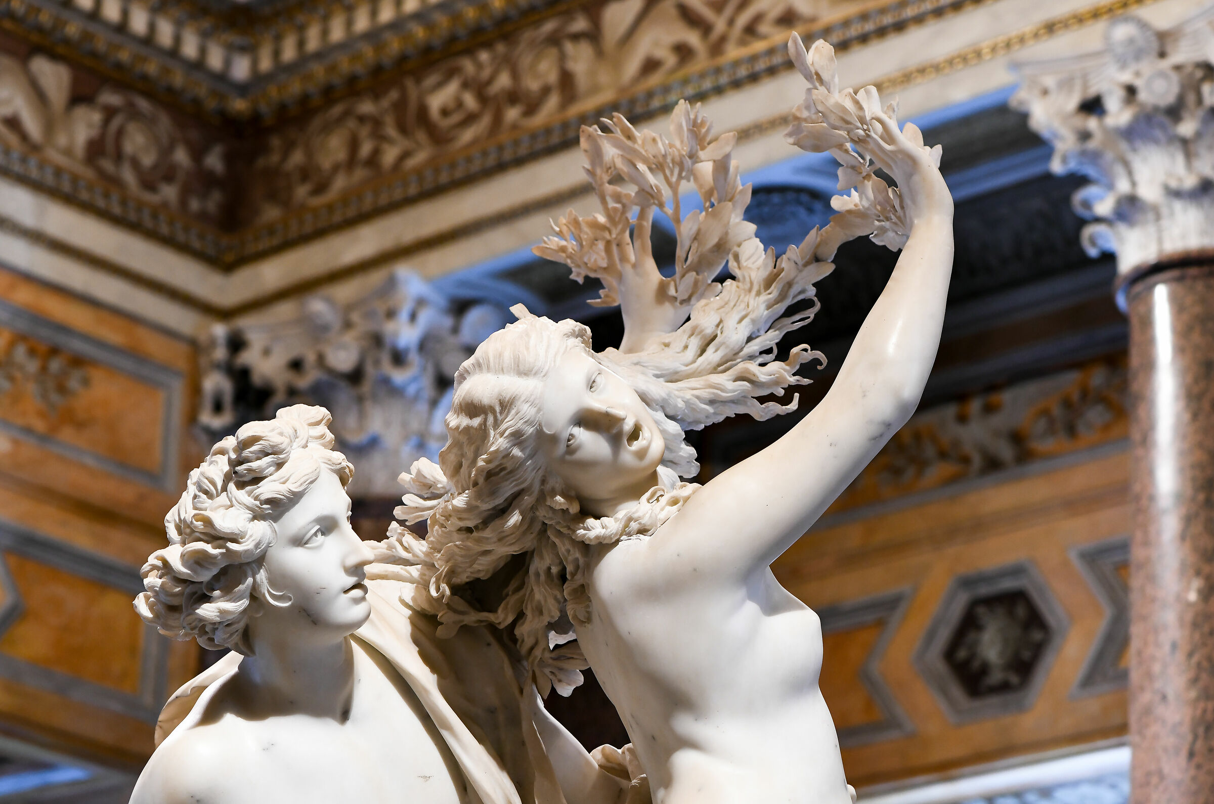 Borghese-Bernini Gallery,"Apollo and Daphne",particular