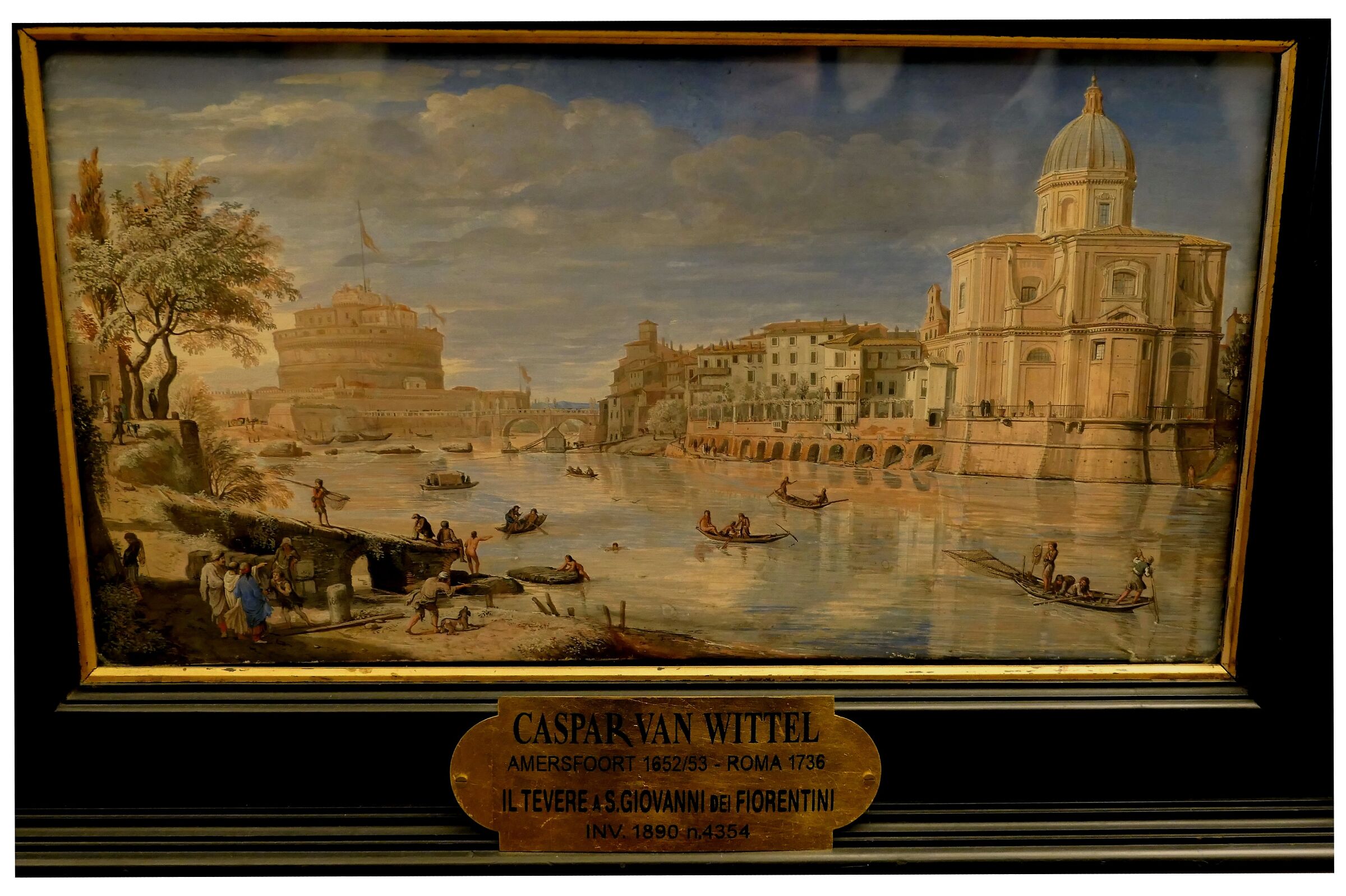Caspar Van Wittel-Il Tevere a S.Giovanni dei Fiorentini