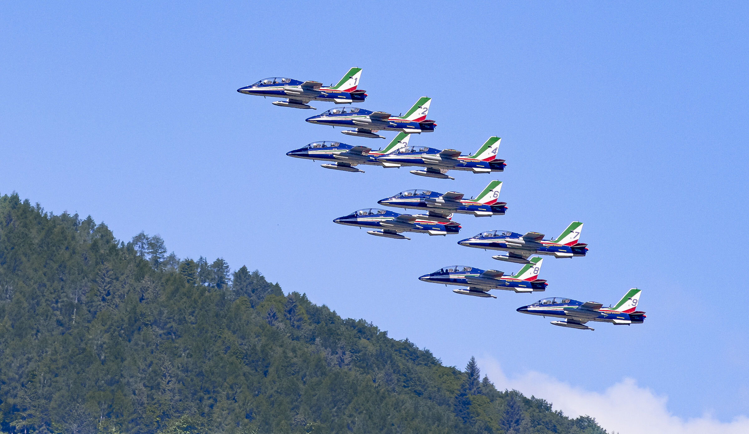 Frecce tricolori - Volo in formazione