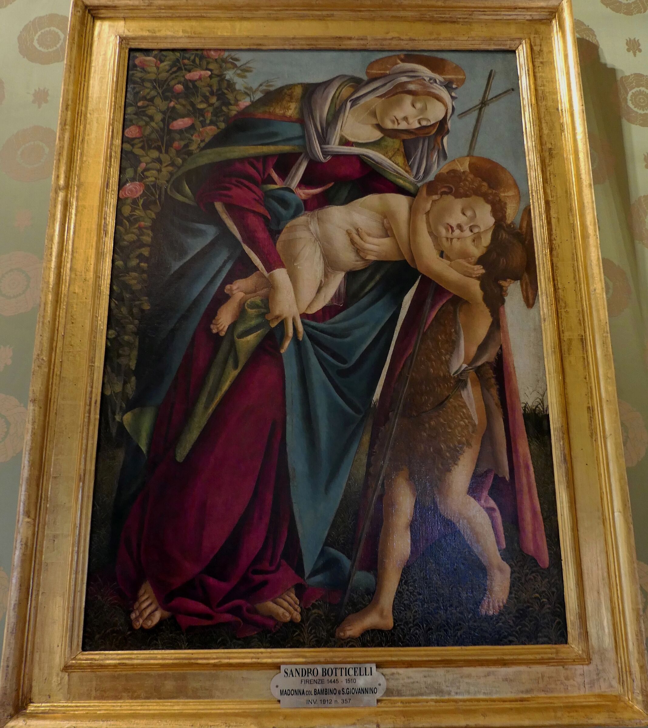 Botticelli "Madonna col Bambino e S.Giovannino"