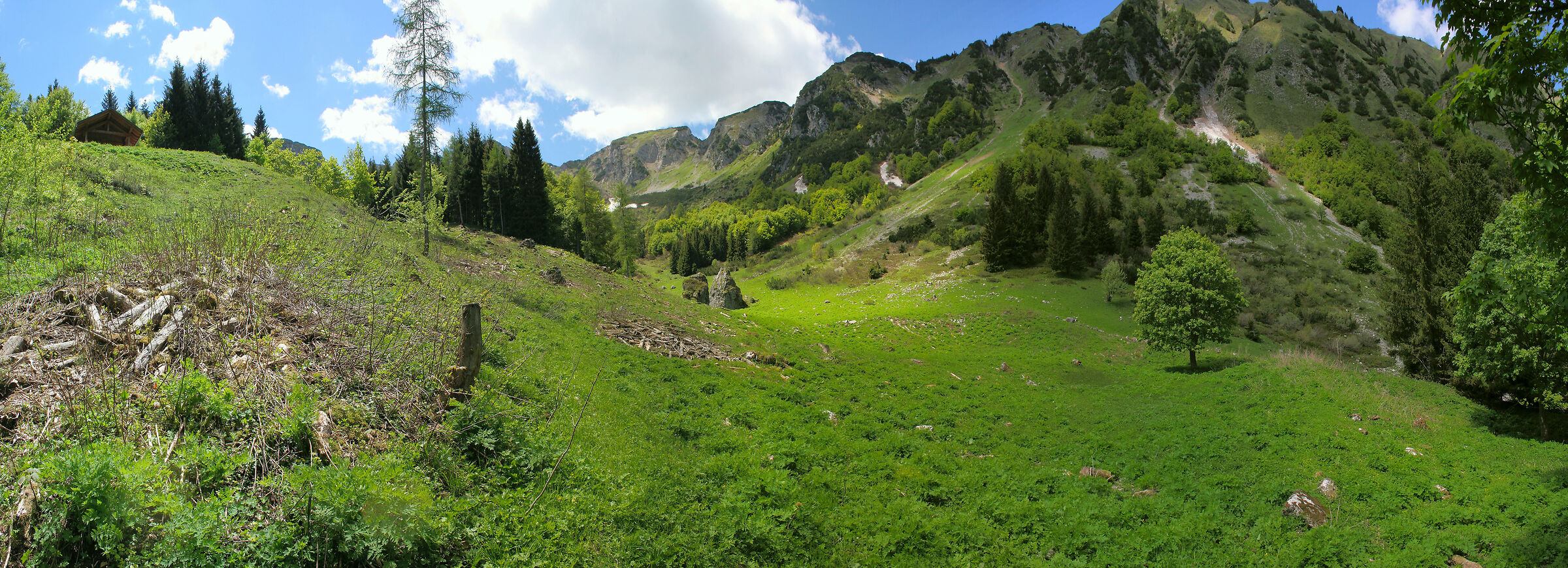 Val Marcia, Malga Dablino_collage di foto